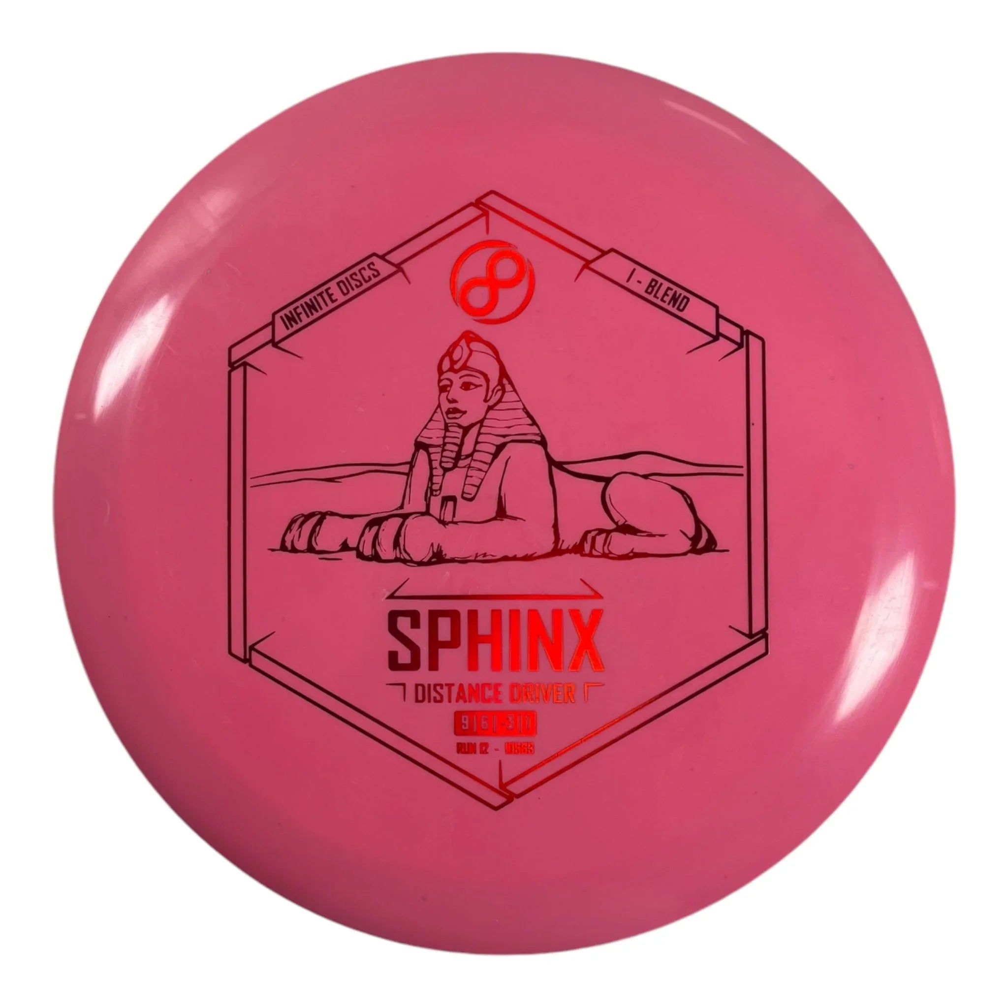 Infinite Discs Sphinx | I - Blend | Pink/Red 173g Disc Golf