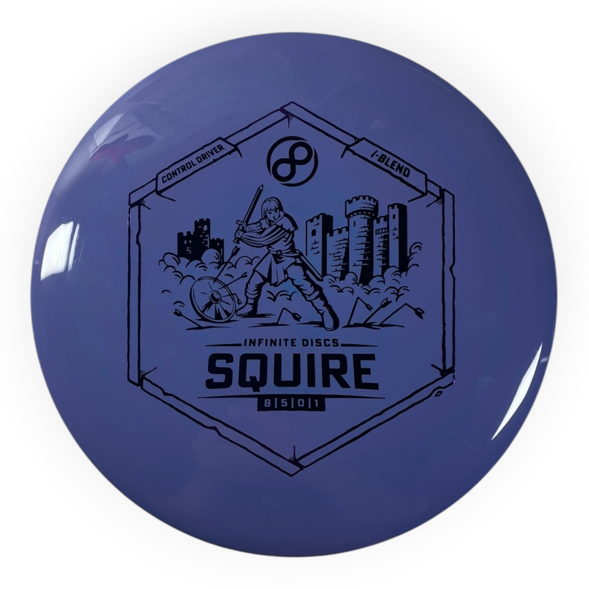 Infinite Discs Squire | I-Blend | Purple/Purple 172g Disc Golf