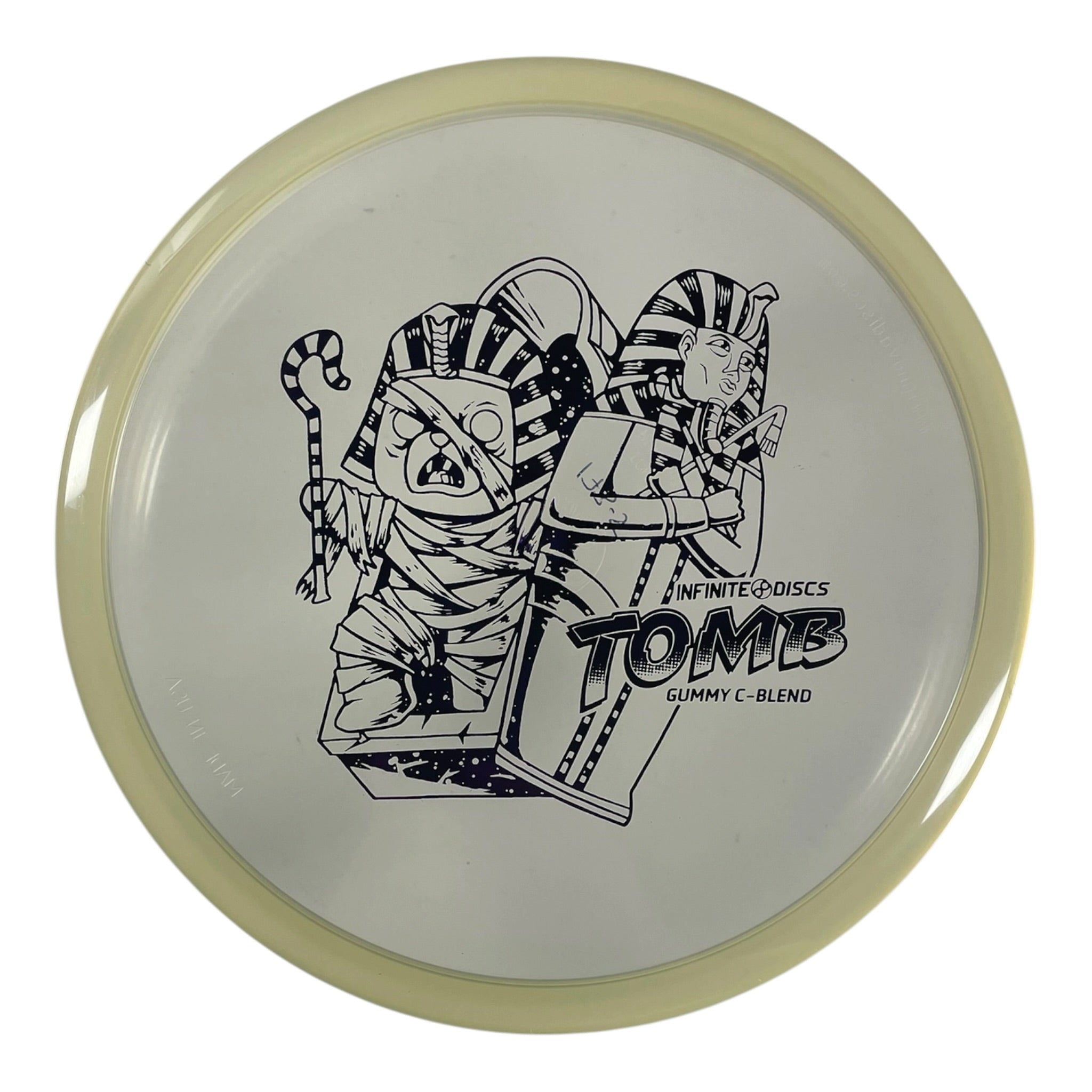 Infinite Discs Tomb | Gummy C-Blend | Clear/Purple 175g Disc Golf