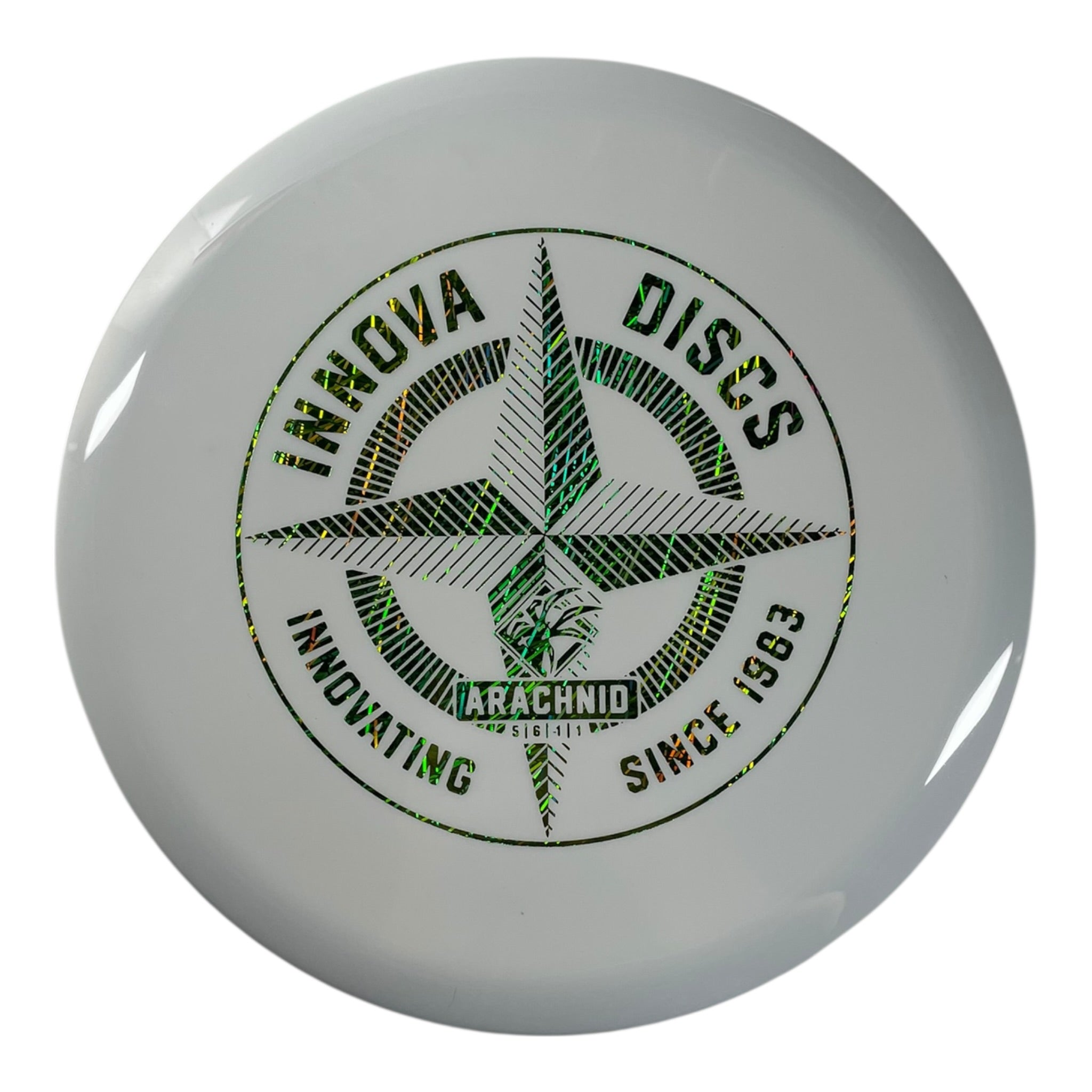 Innova Champion Discs Arachnid | Star | White/Green Holo 180g (First Run) Disc Golf