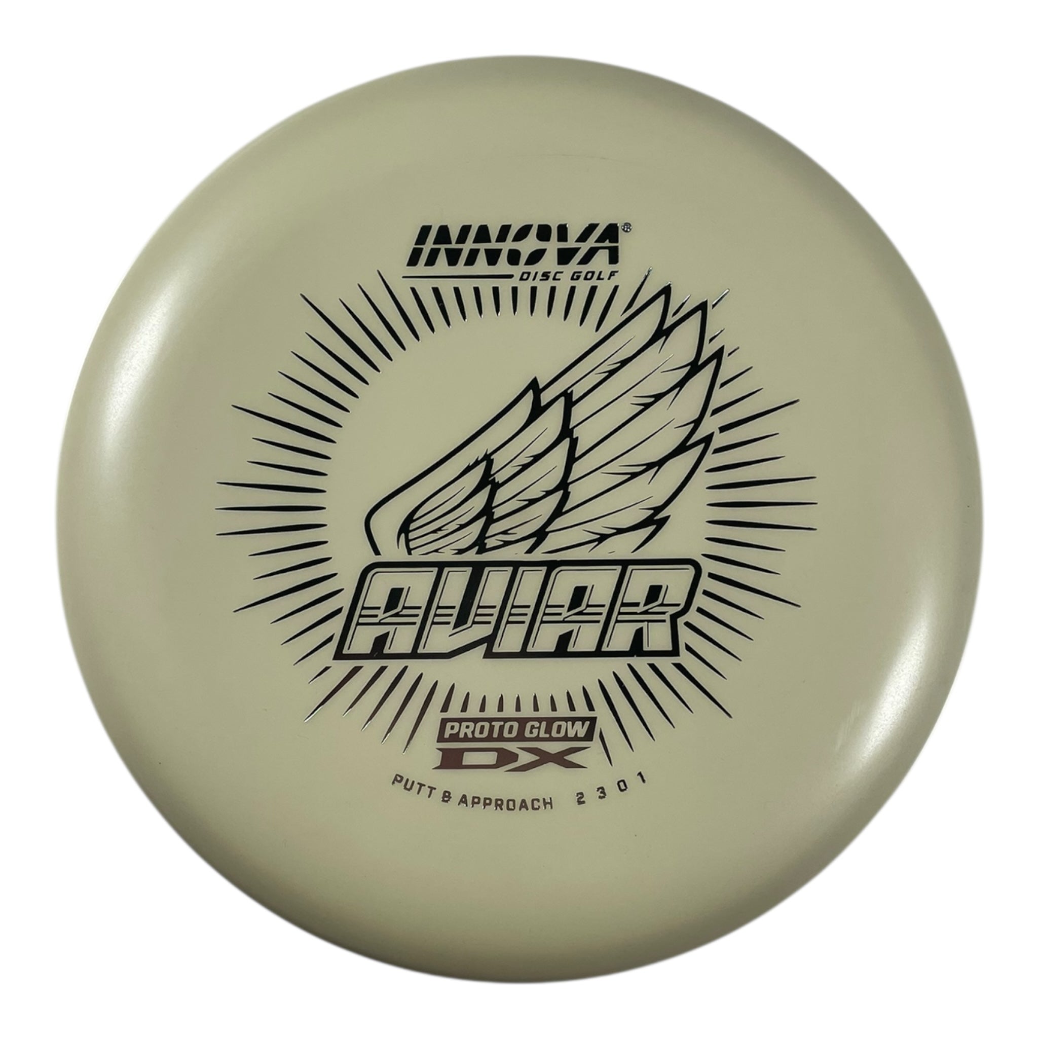 Innova Champion Discs Aviar | Proto Glow DX | Glow/Silver 166g Disc Golf
