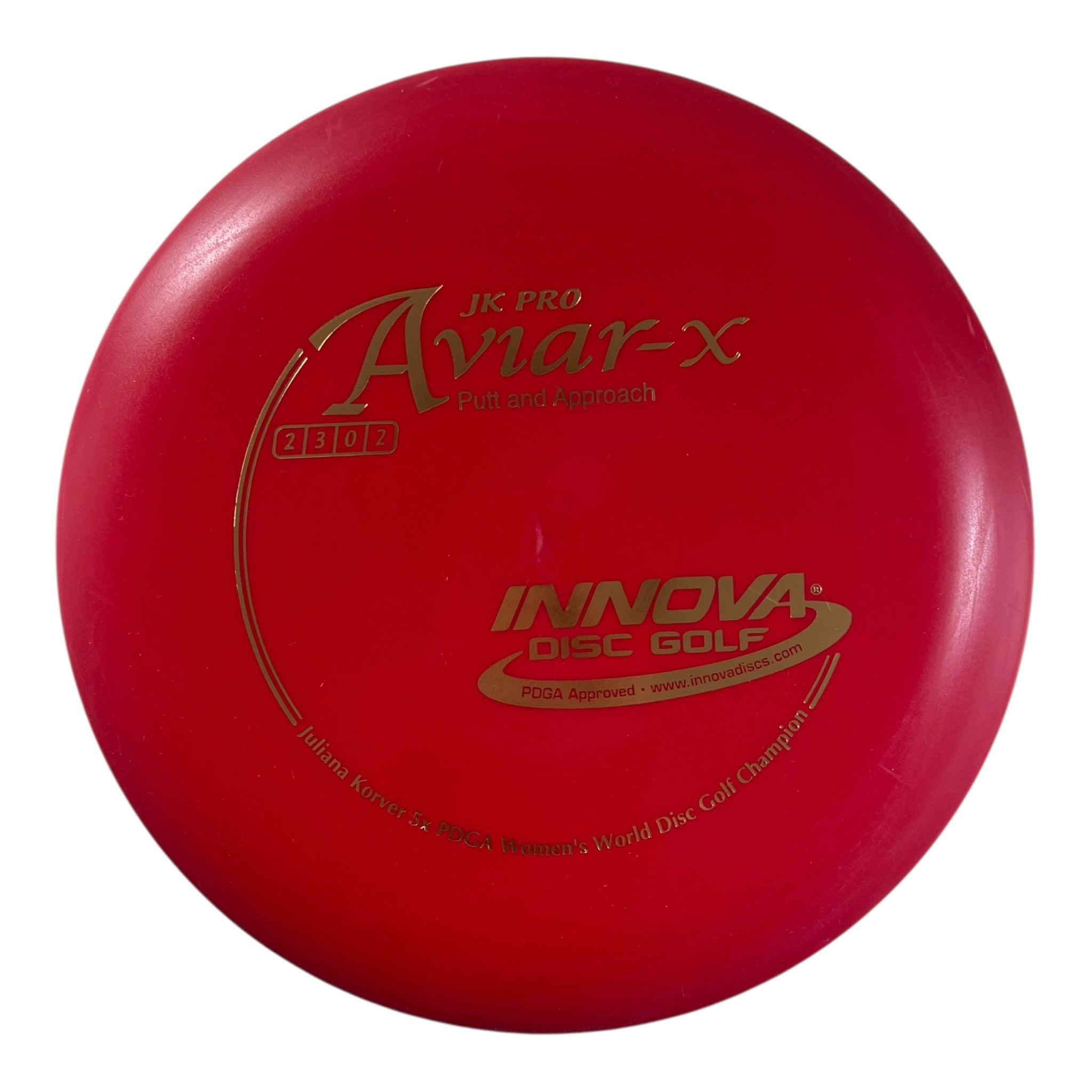 Innova Champion Discs Aviar-X | JK Pro | Red/Gold 165g (Juliana Korver) Disc Golf