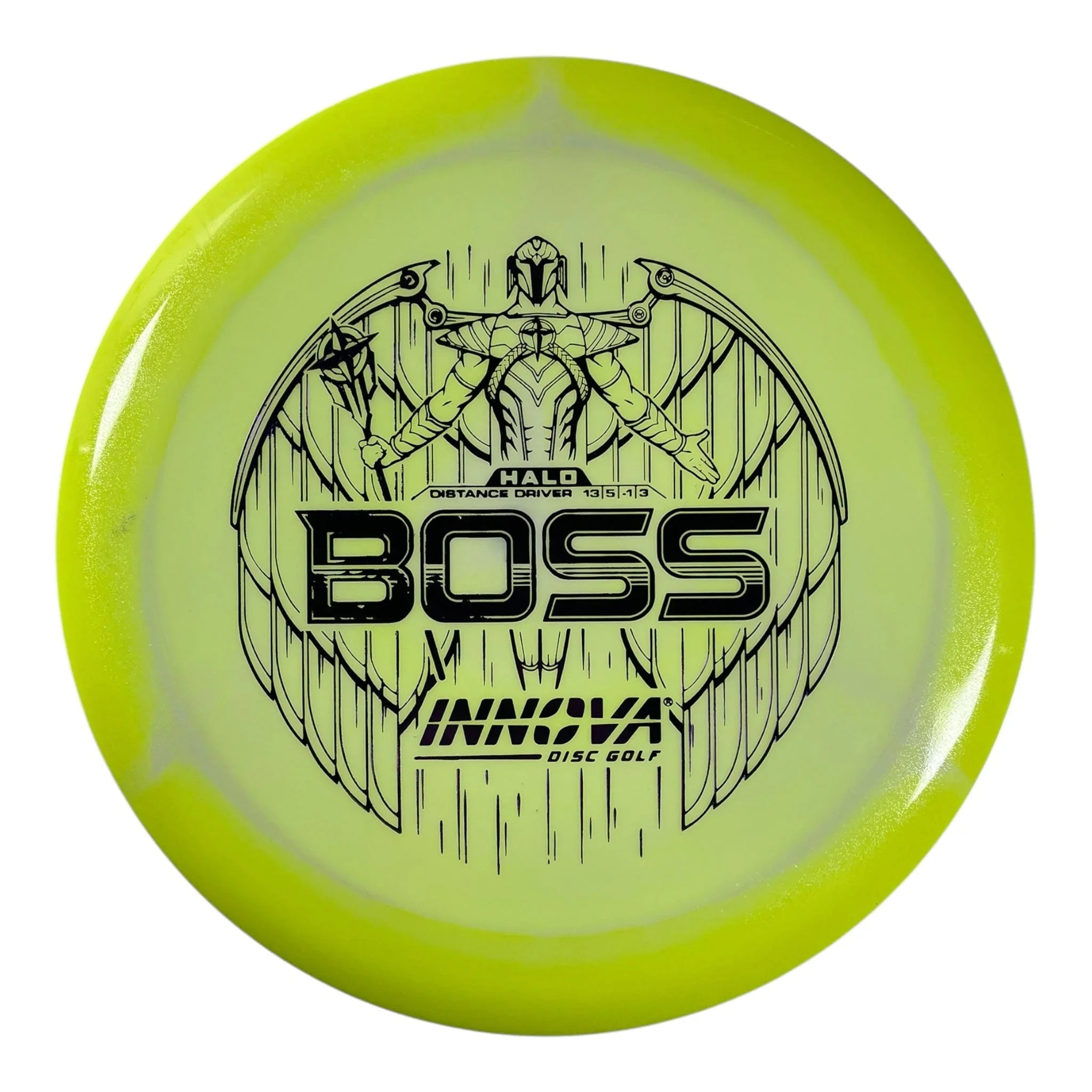 Innova Champion Discs Boss | Halo | Yellow/Purple 163g Disc Golf
