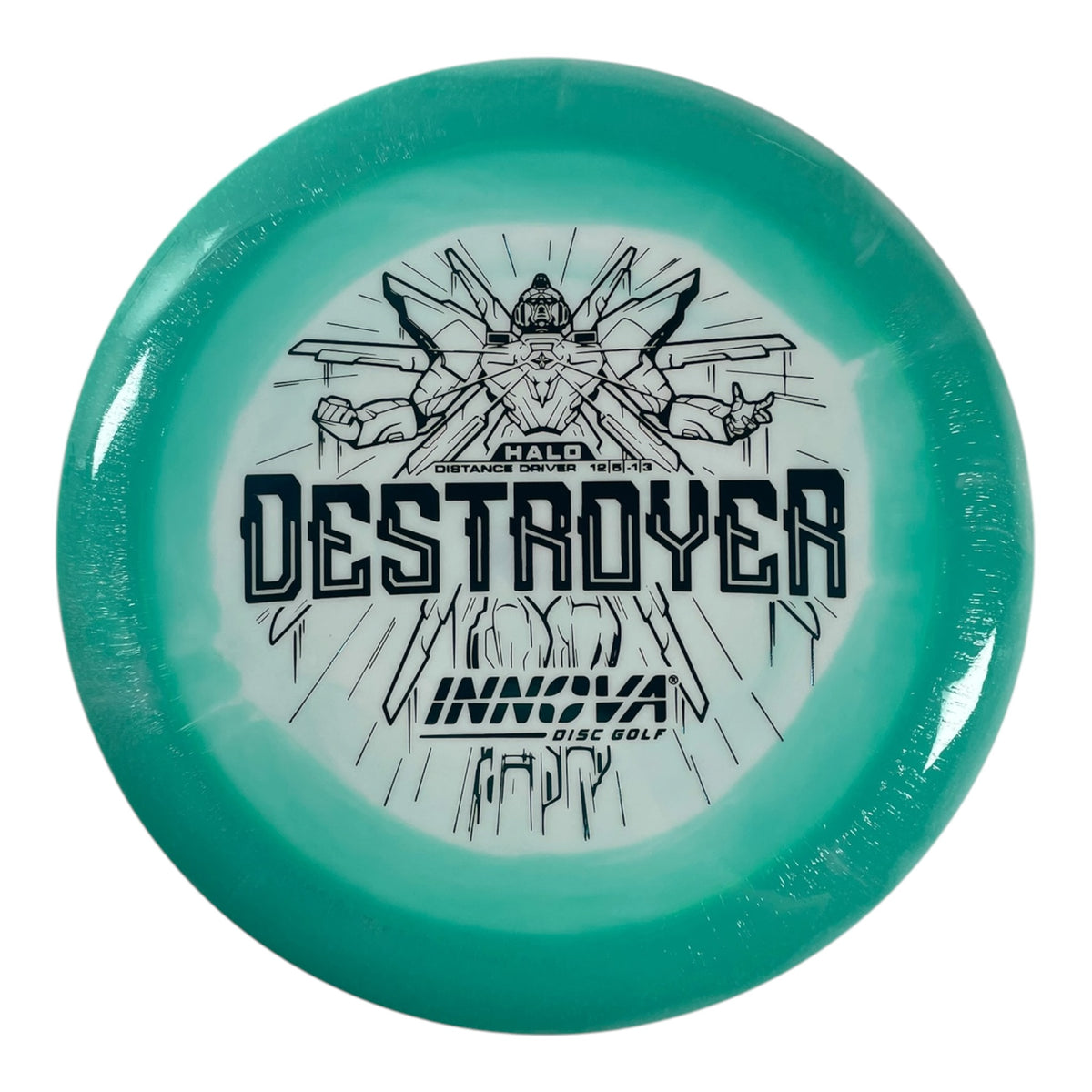 Innova Champion Discs Destroyer | Halo Star | White/Teal 168g Disc Golf