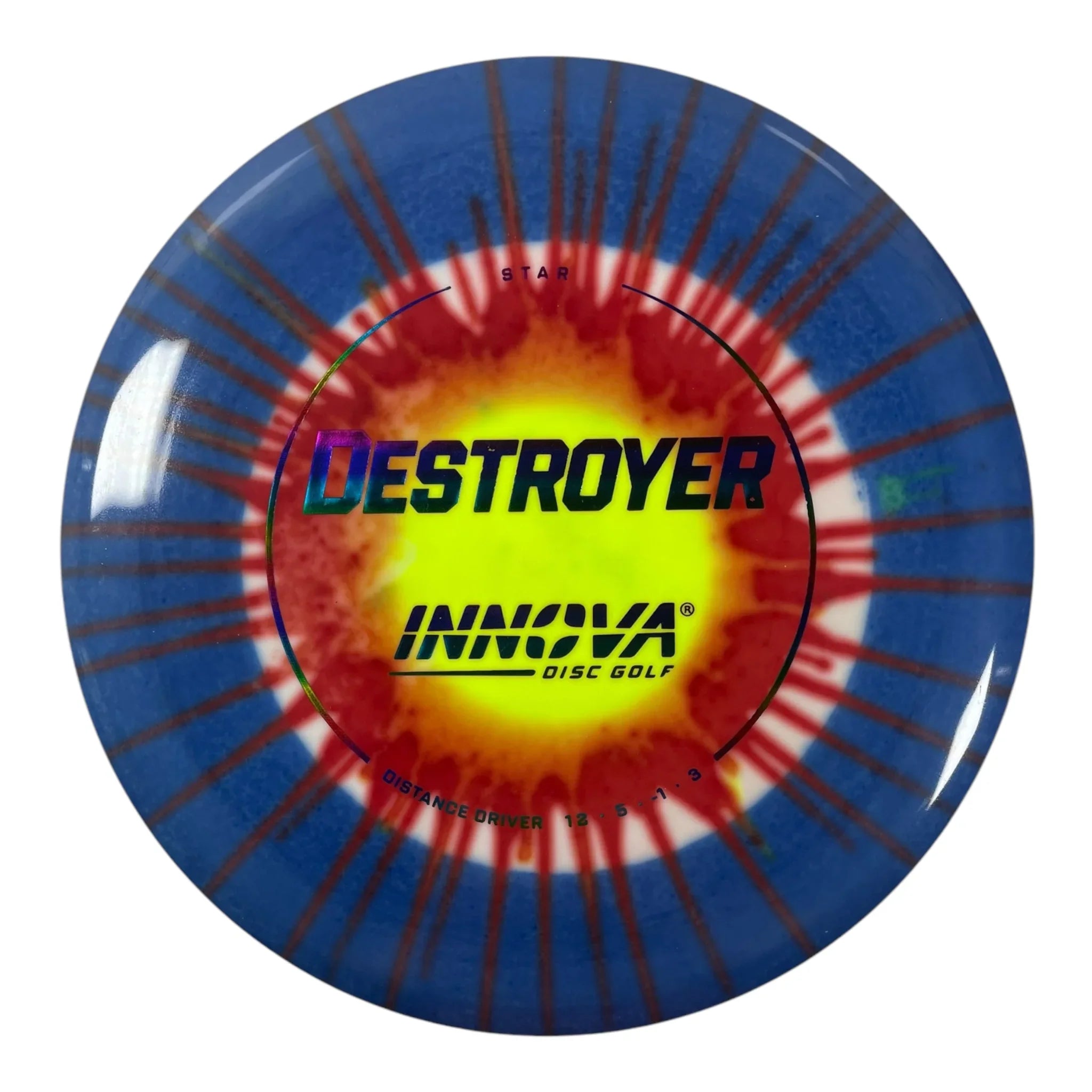 Innova Champion Discs Destroyer | Star I-Dye | Blue/Rainbow 174g Disc Golf
