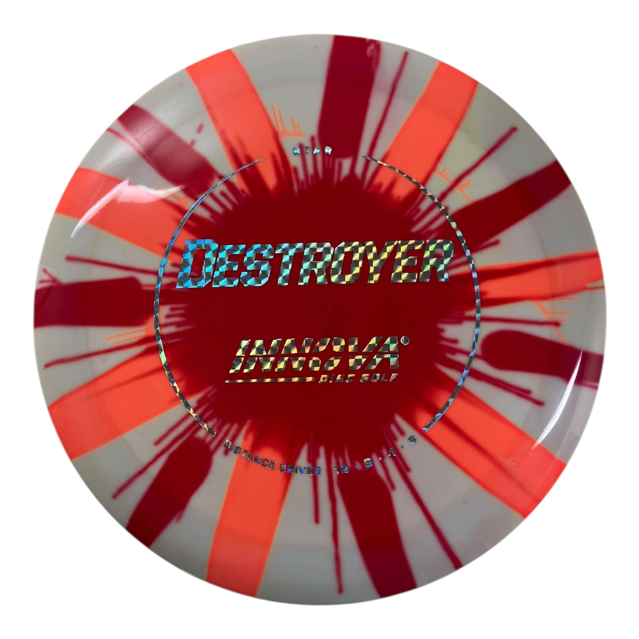 Innova Champion Discs Destroyer | Star I-Dye | Red/Metal Holo 169g Disc Golf