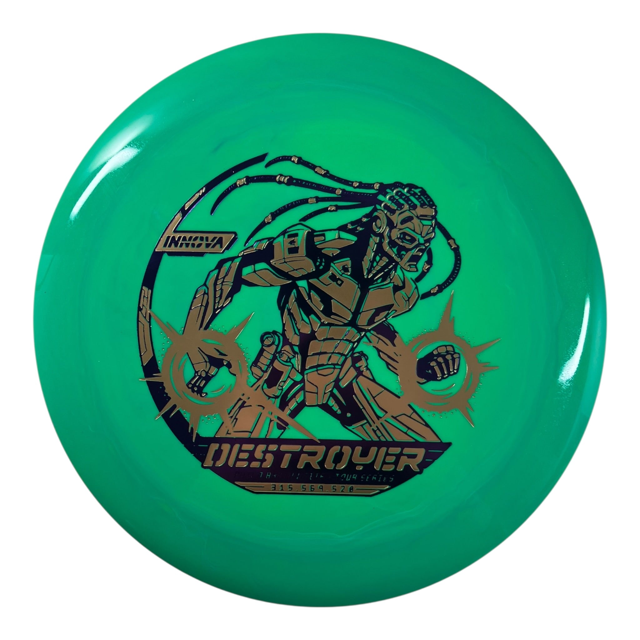 Innova Champion Discs Destroyer | Swirled Star | Green/Purple/Gold 169g (2026 Philo Brathwaite) Disc Golf