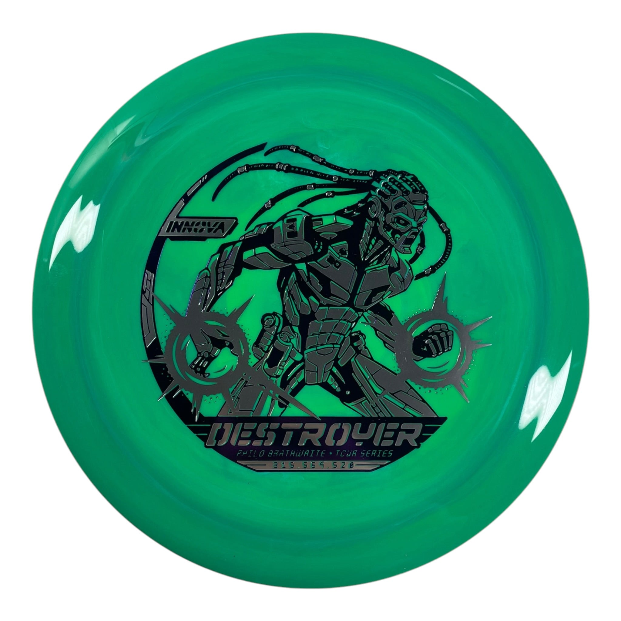 Innova Champion Discs Destroyer | Swirled Star | Green/Purple/Silver 168g (2026 Philo Brathwaite) Disc Golf