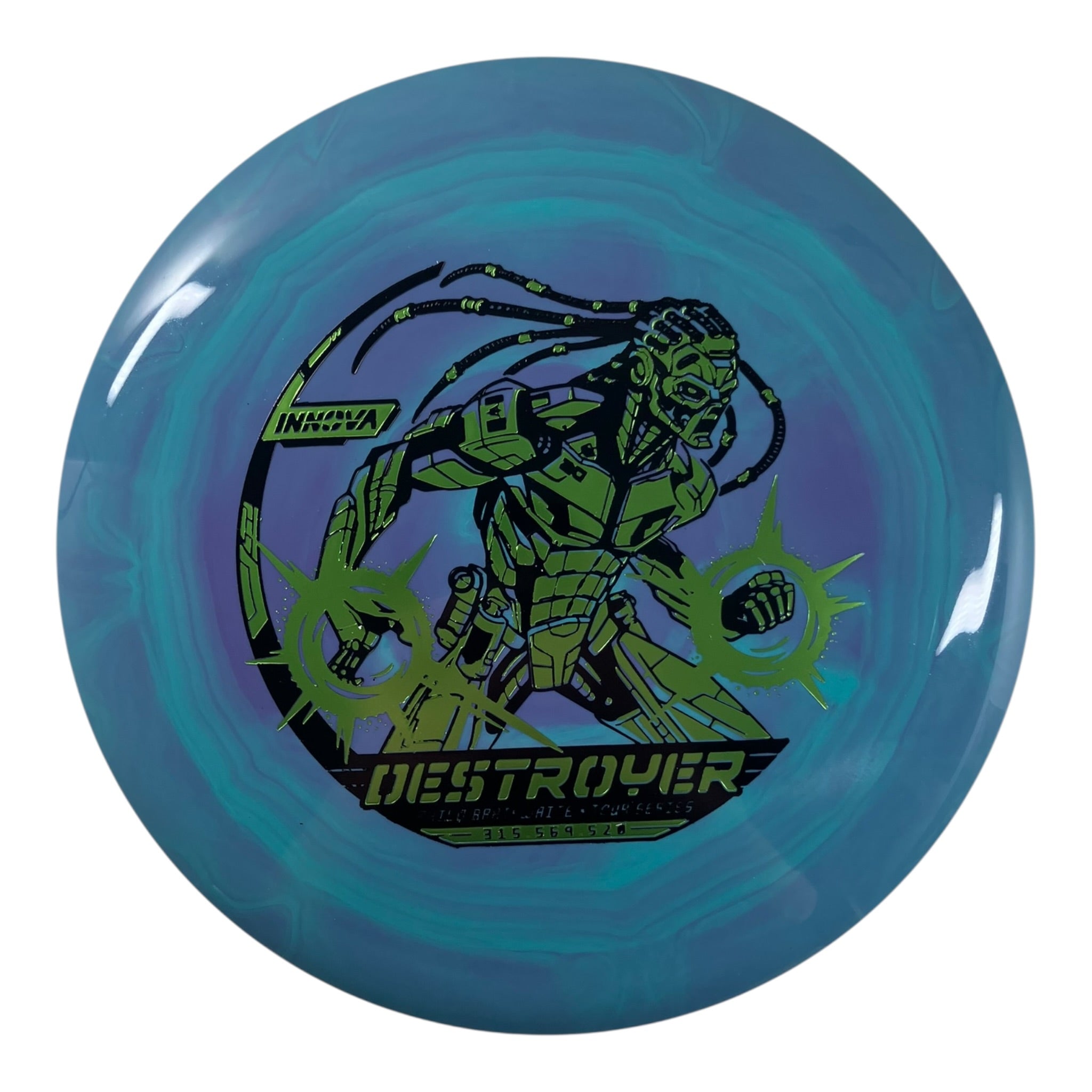 Innova Champion Discs Destroyer | Swirled Star | Purple/Green/Black 169g (2026 Philo Brathwaite) Disc Golf