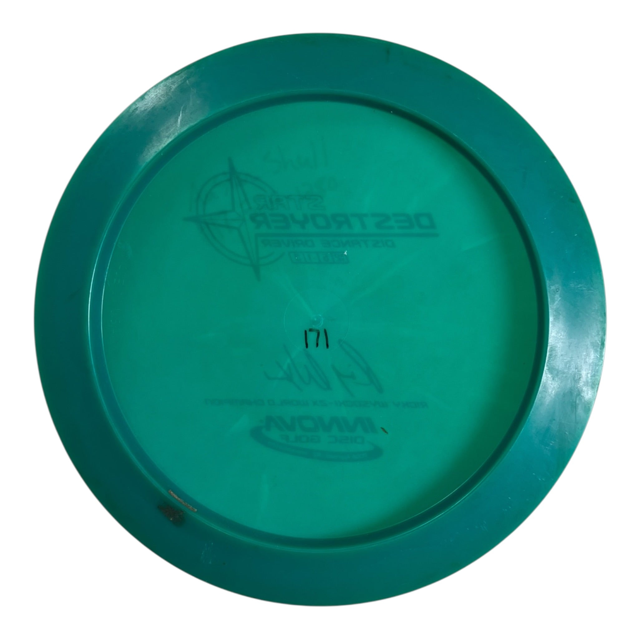 Innova Champion Discs Destroyer - Used Excellent | Star | Green/Purple 171g (Ricky Wysocki) Disc Golf