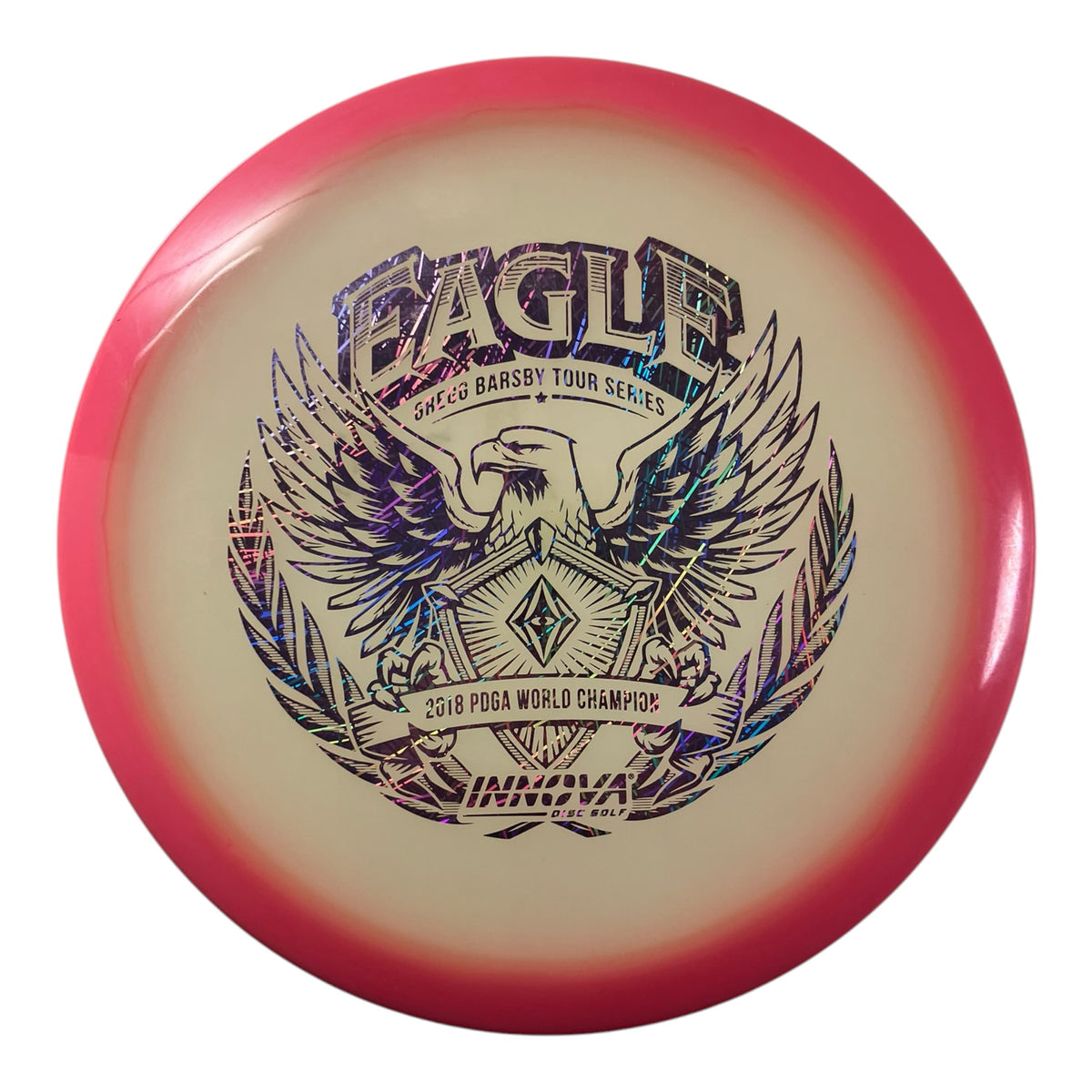 Innova Champion Discs Eagle - Used Excellent | Proto Glow Halo Champion | Pink/Purple 175g (Gregg Barsby 2024) Disc Golf