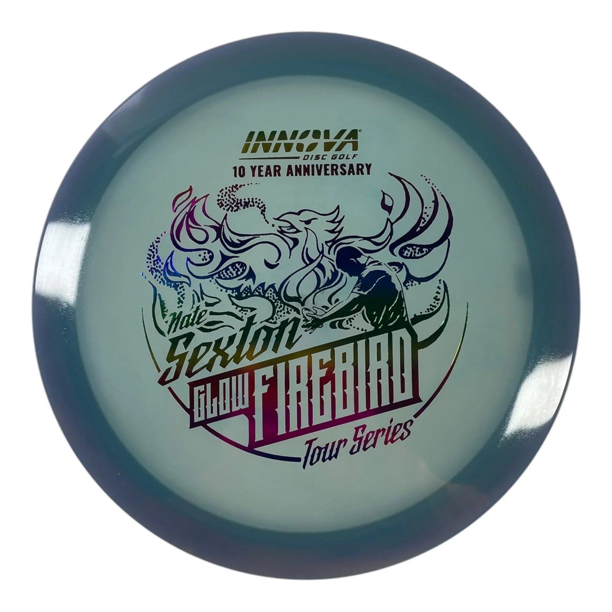 Innova Champion Discs Firebird | Champion Proto Glow | Blue/Rainbow 173g (Nate Sexton 10 Year Anniversary) Disc Golf