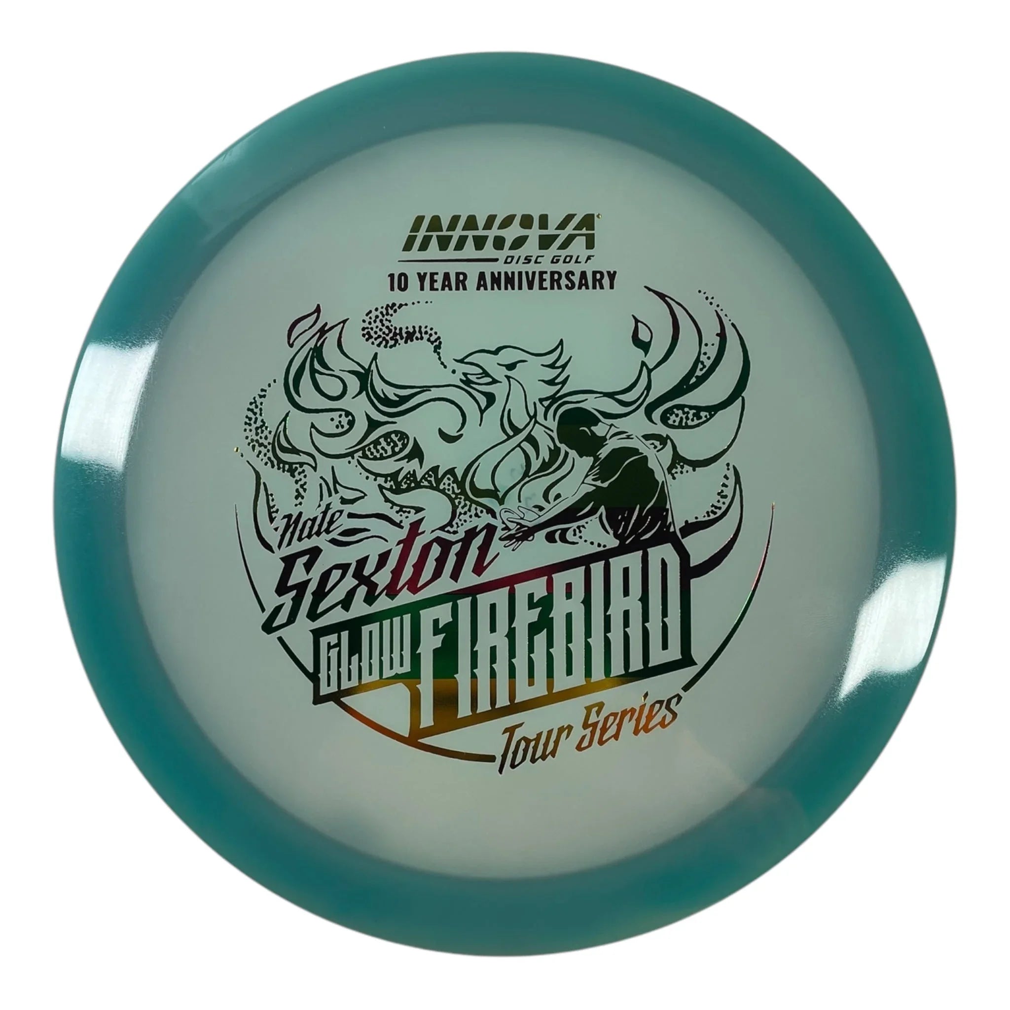Innova Champion Discs Firebird | Champion Proto Glow | Blue/Rasta 173g (Nate Sexton 10 Year Anniversary) Disc Golf