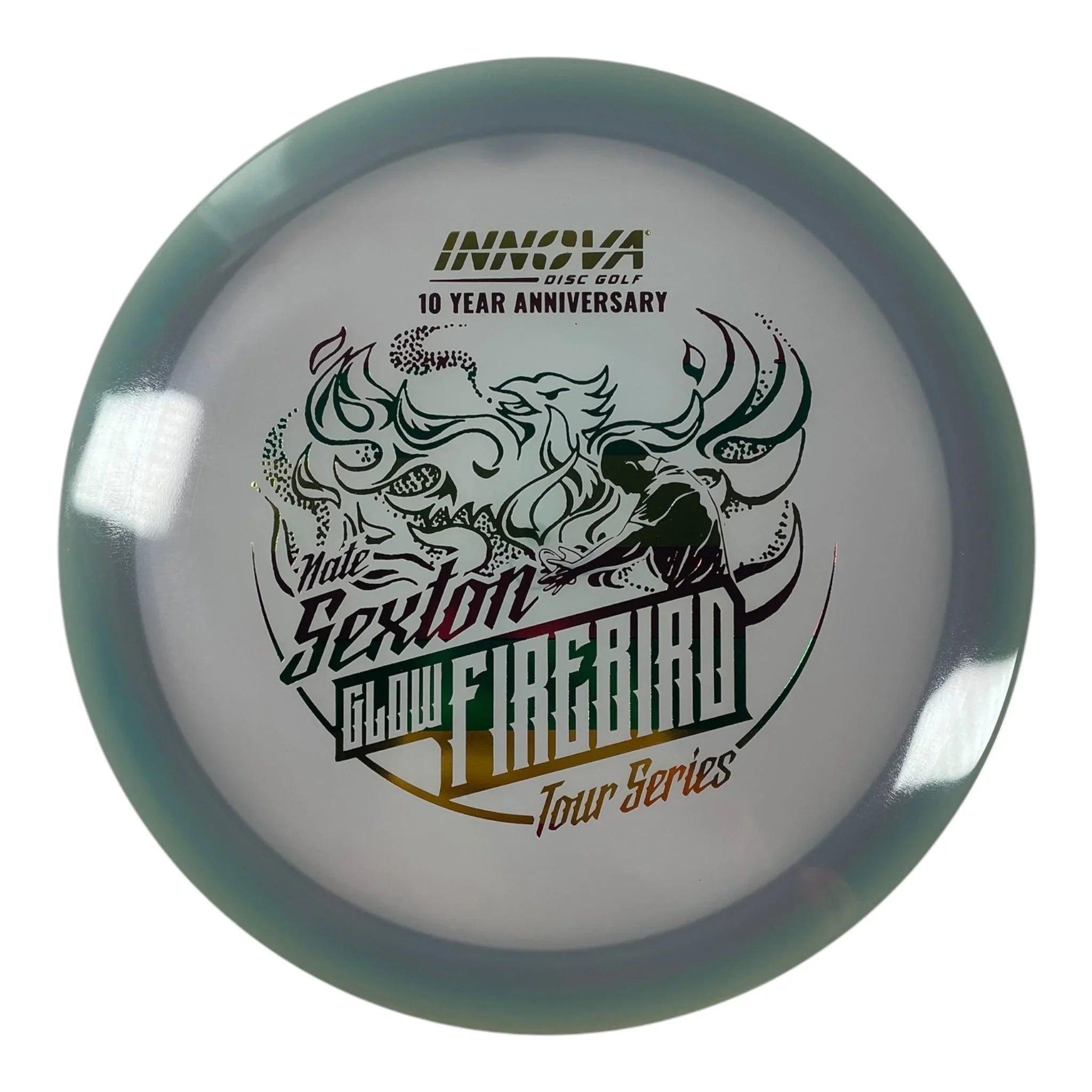 Innova Champion Discs Firebird | Champion Proto Glow | Purple/Rasta 173g (Nate Sexton 10 Year Anniversary) Disc Golf