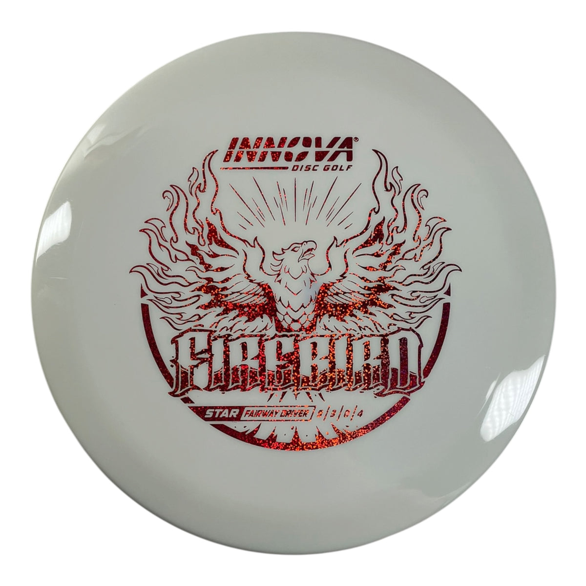 Innova Champion Discs Firebird | Star | White/Red Sparkle 168g Disc Golf