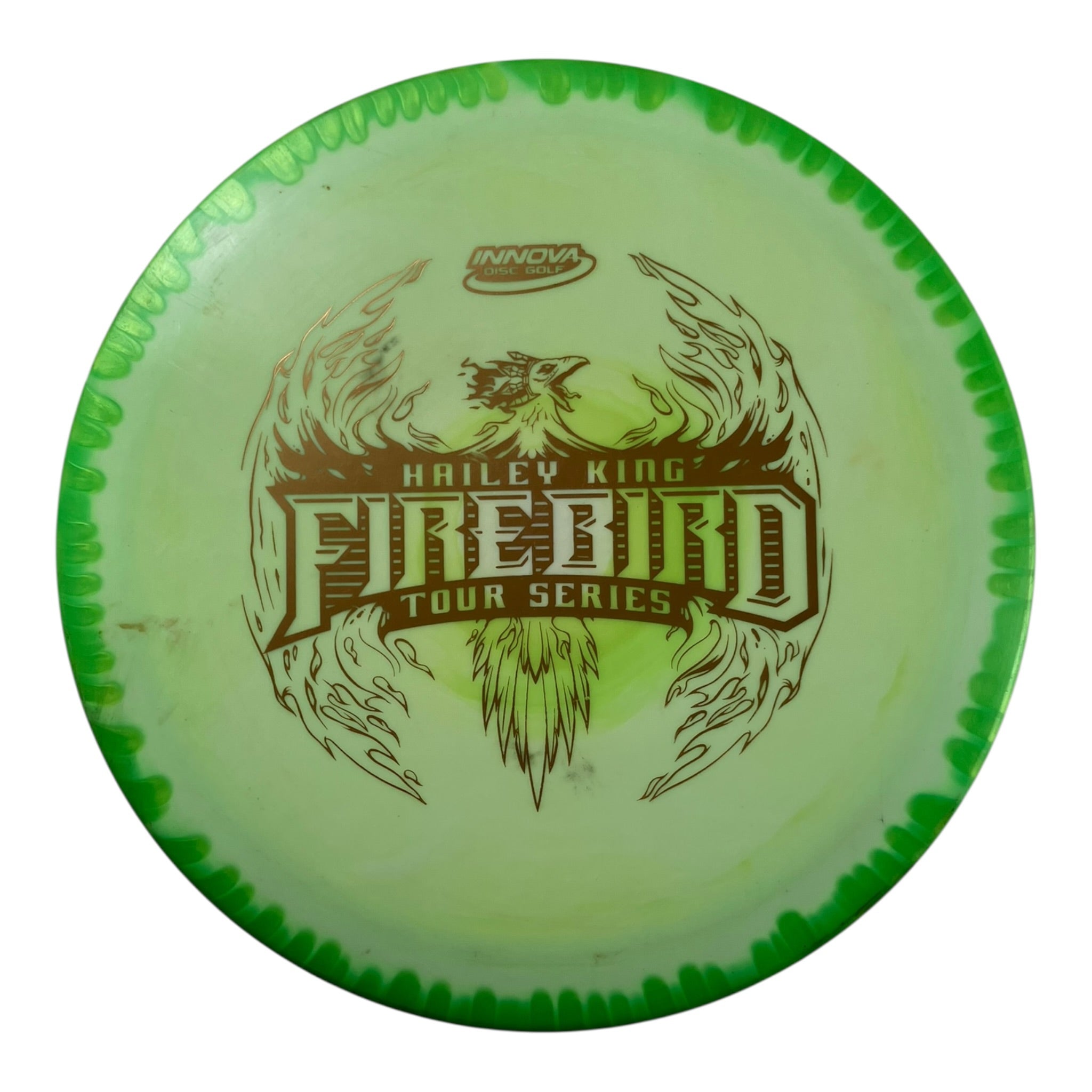 Innova Champion Discs Firebird - Used Good | Halo Star | Green/Gold 173g (Hailey King) Disc Golf