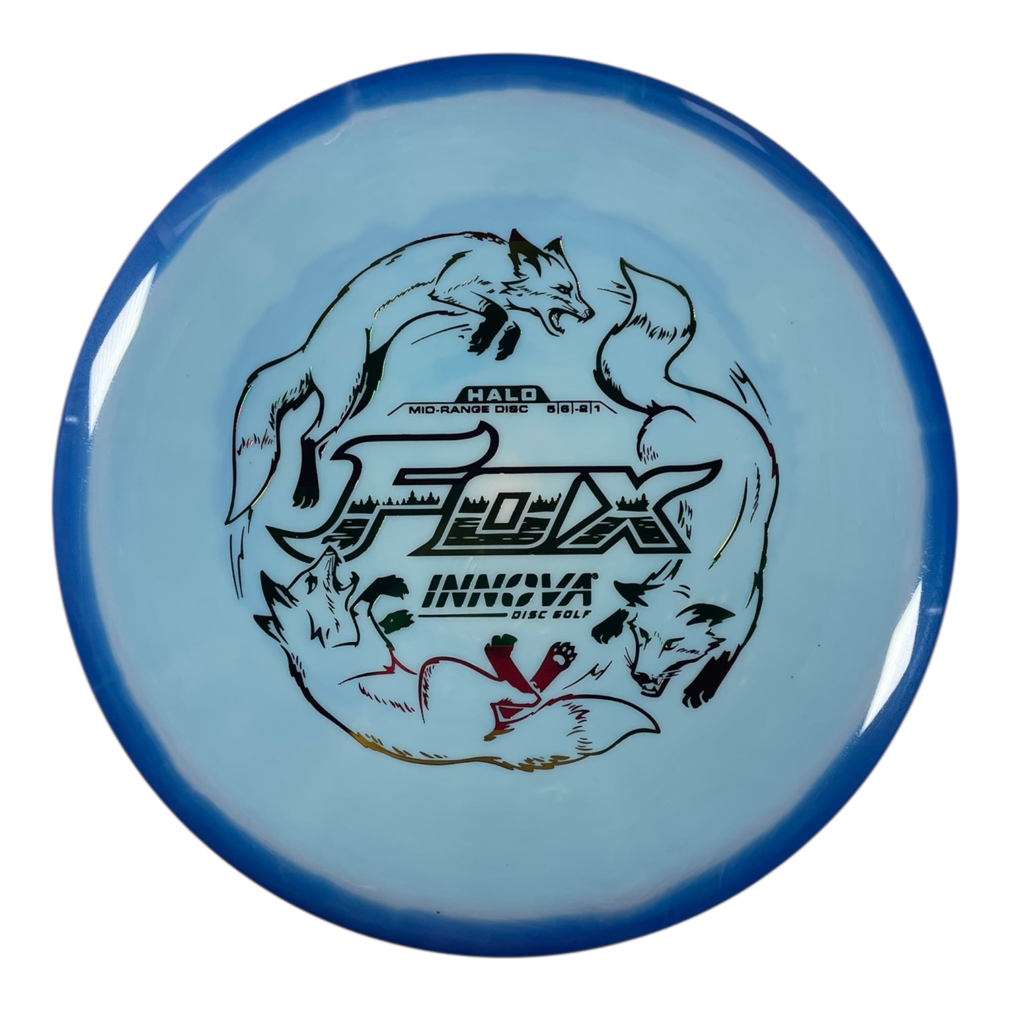 Innova Champion Discs Fox | Halo Star | Blue/Rasta 180g Disc Golf