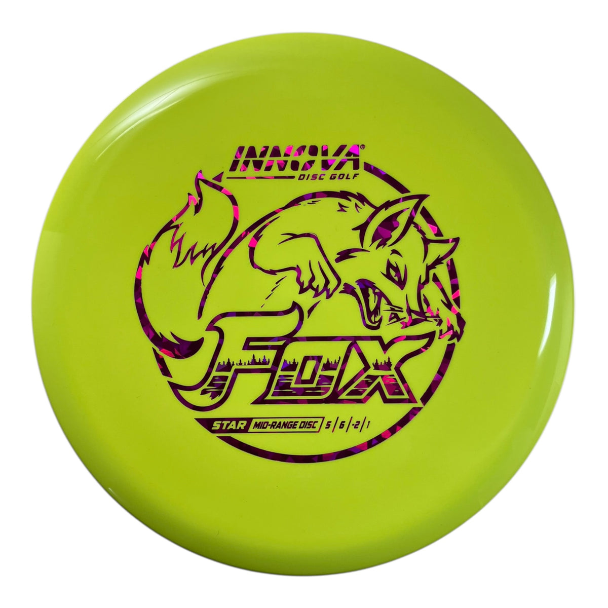 Innova Champion Discs Fox | Star | Yellow/Pink 177g Disc Golf
