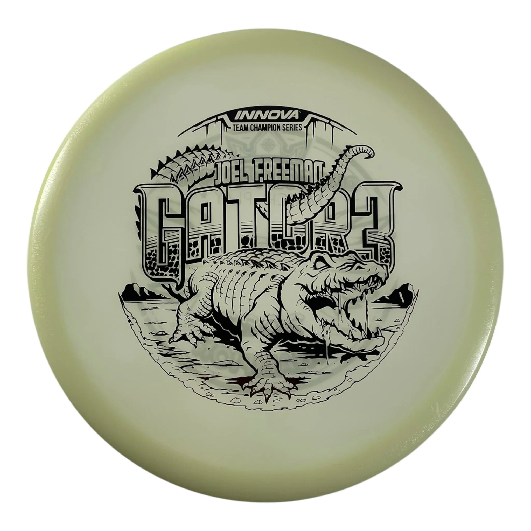 Innova Champion Discs Gator3 | Champion Glow | Glow/Red 175g (Joel Freeman 2022 Match Play Champion) Disc Golf