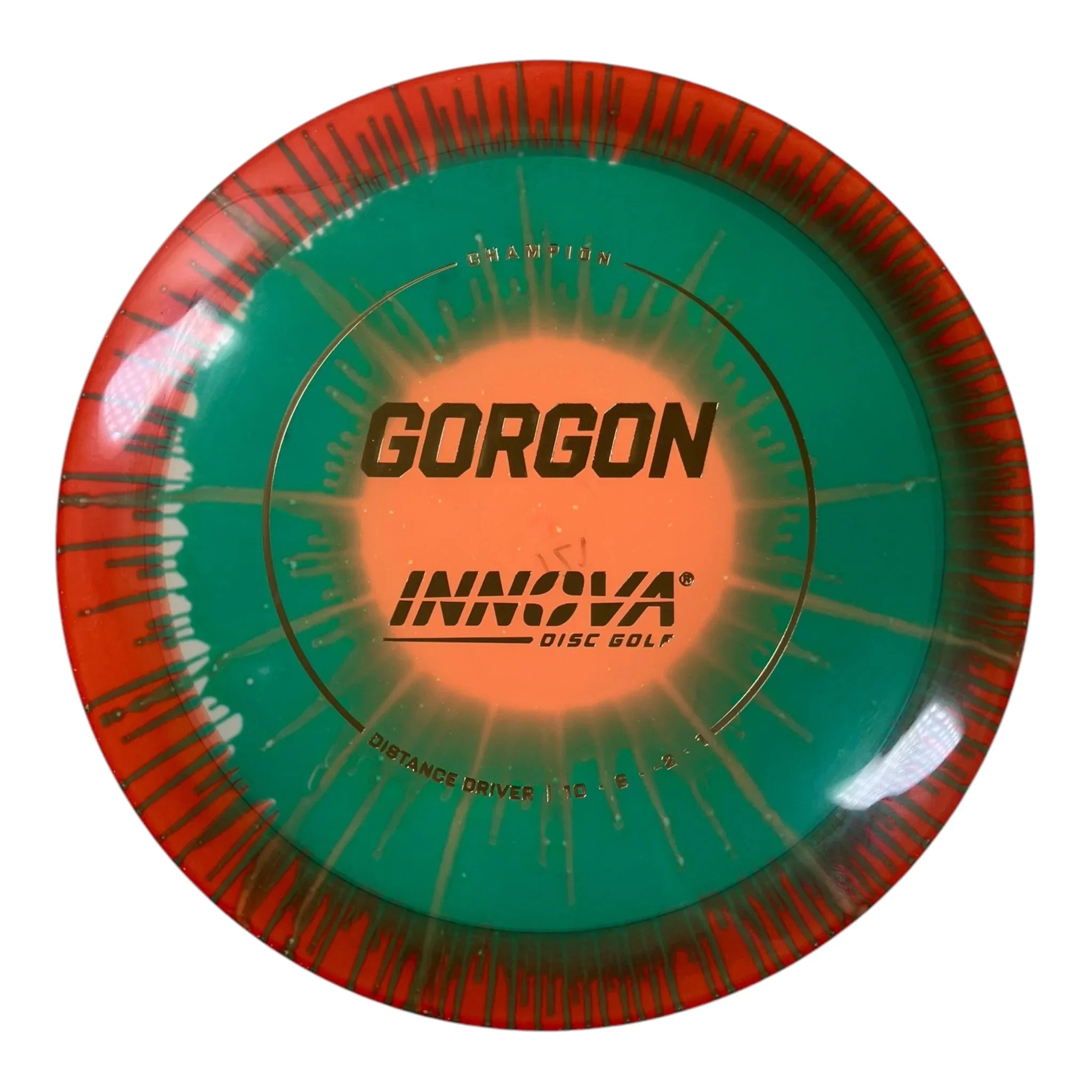 Innova Champion Discs Gorgon | Champion I-Dye | Orange/Green 171g Disc Golf