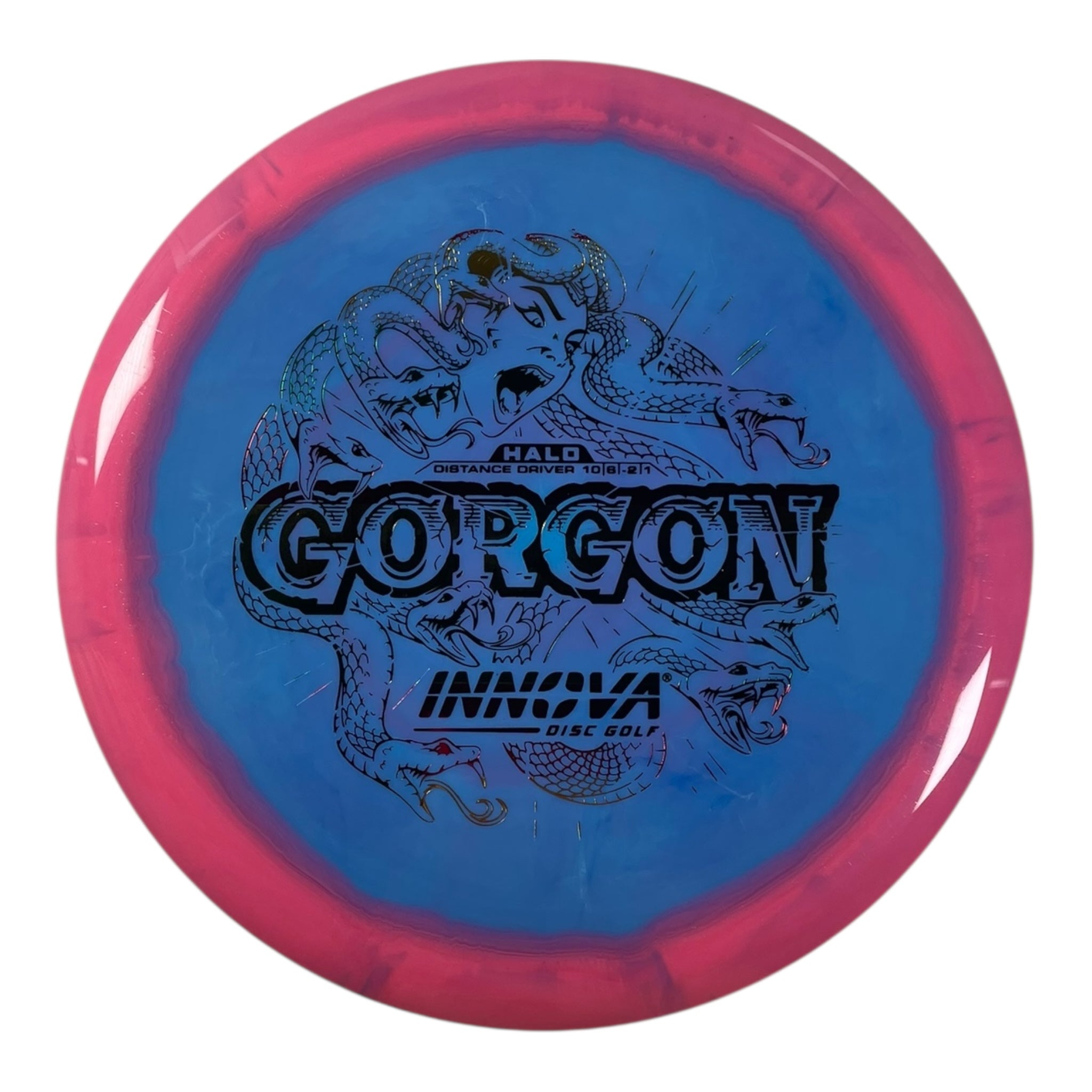 Innova Champion Discs Gorgon | Halo Star | Blue/Pink/Rasta 174g Disc Golf