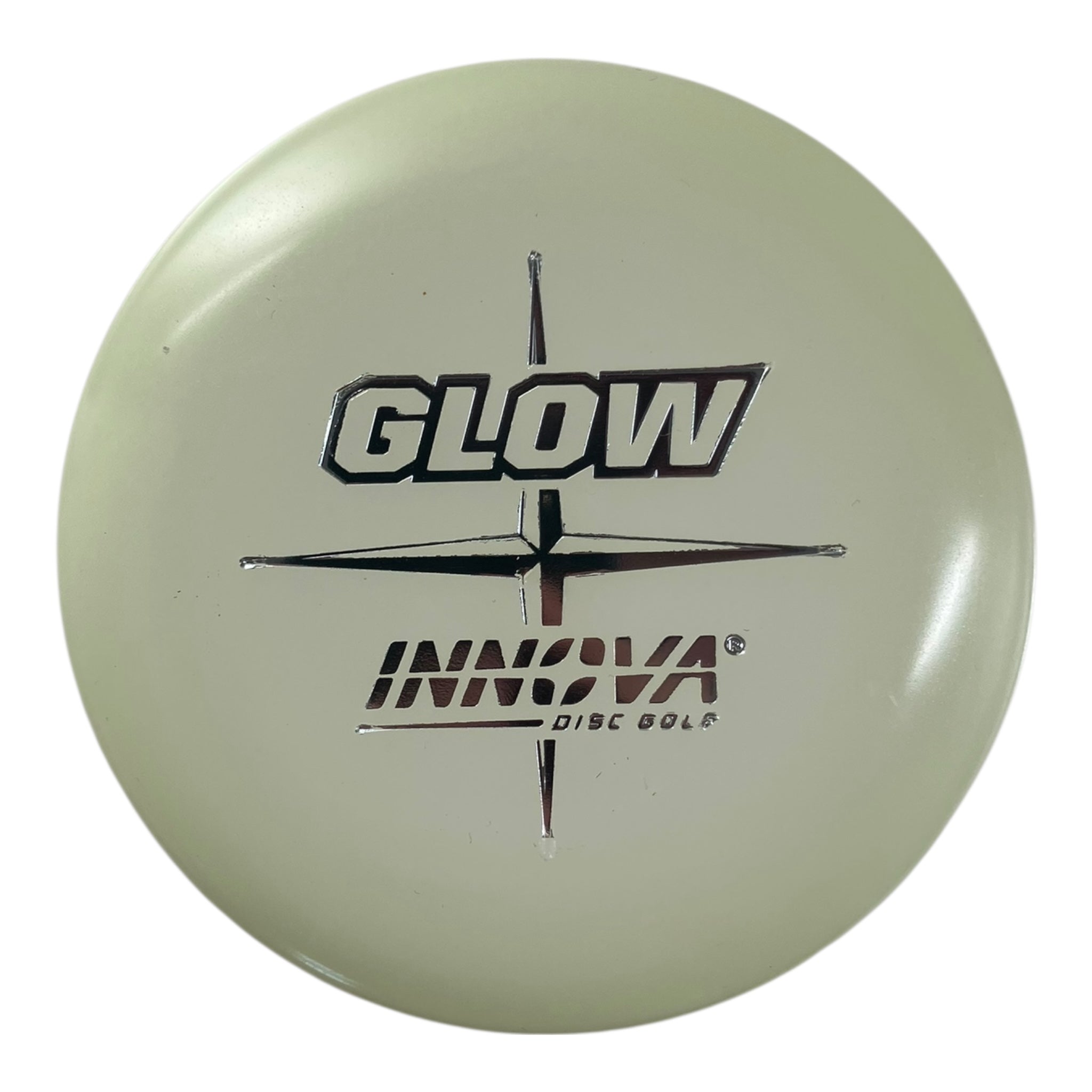 Innova Champion Discs Innova Glow Mini Marker Disc | Glow/Silver Disc Golf