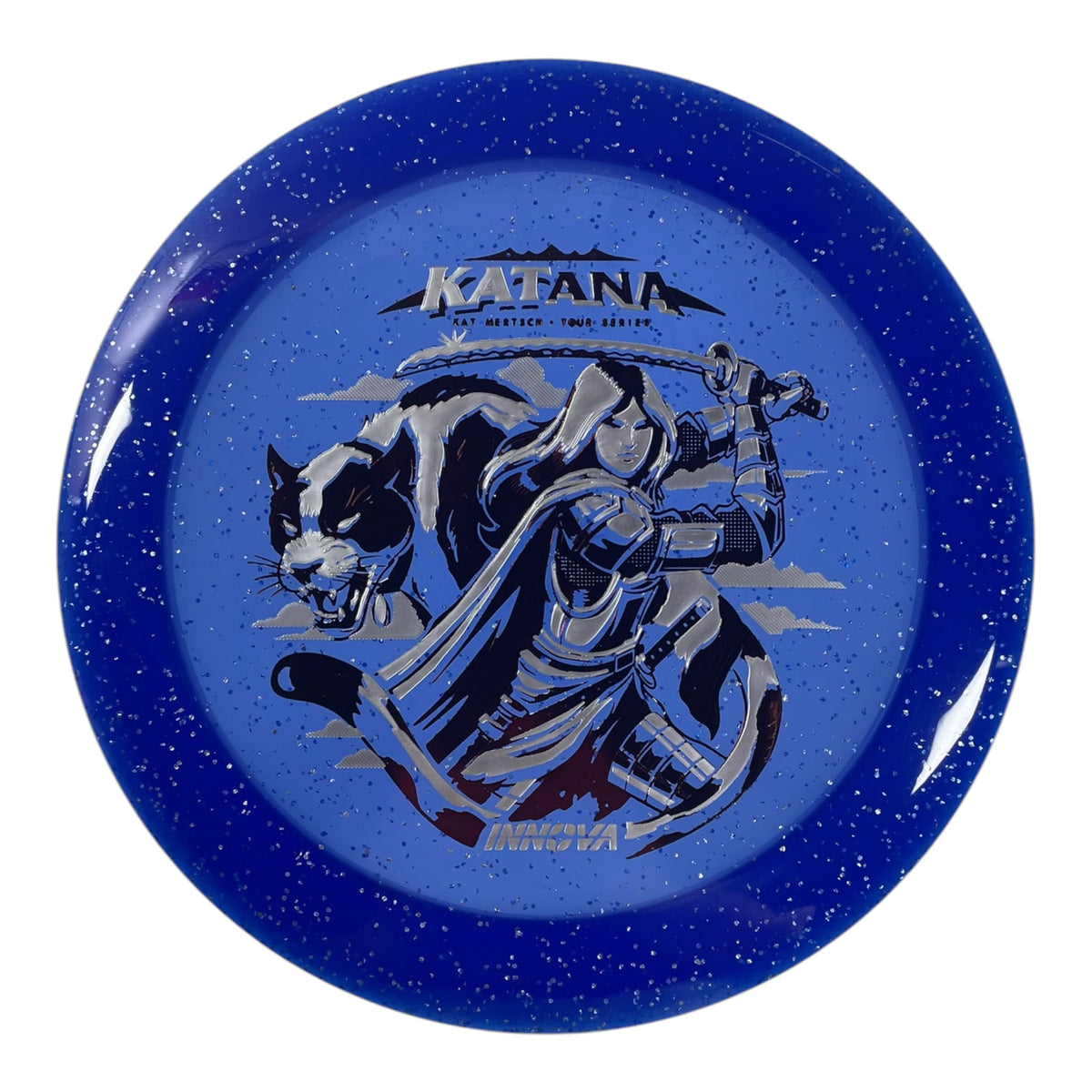 Innova Champion Discs Katana | Metal Flake Champion | Blue/Maroon 171g (Kat Mertsch) Disc Golf