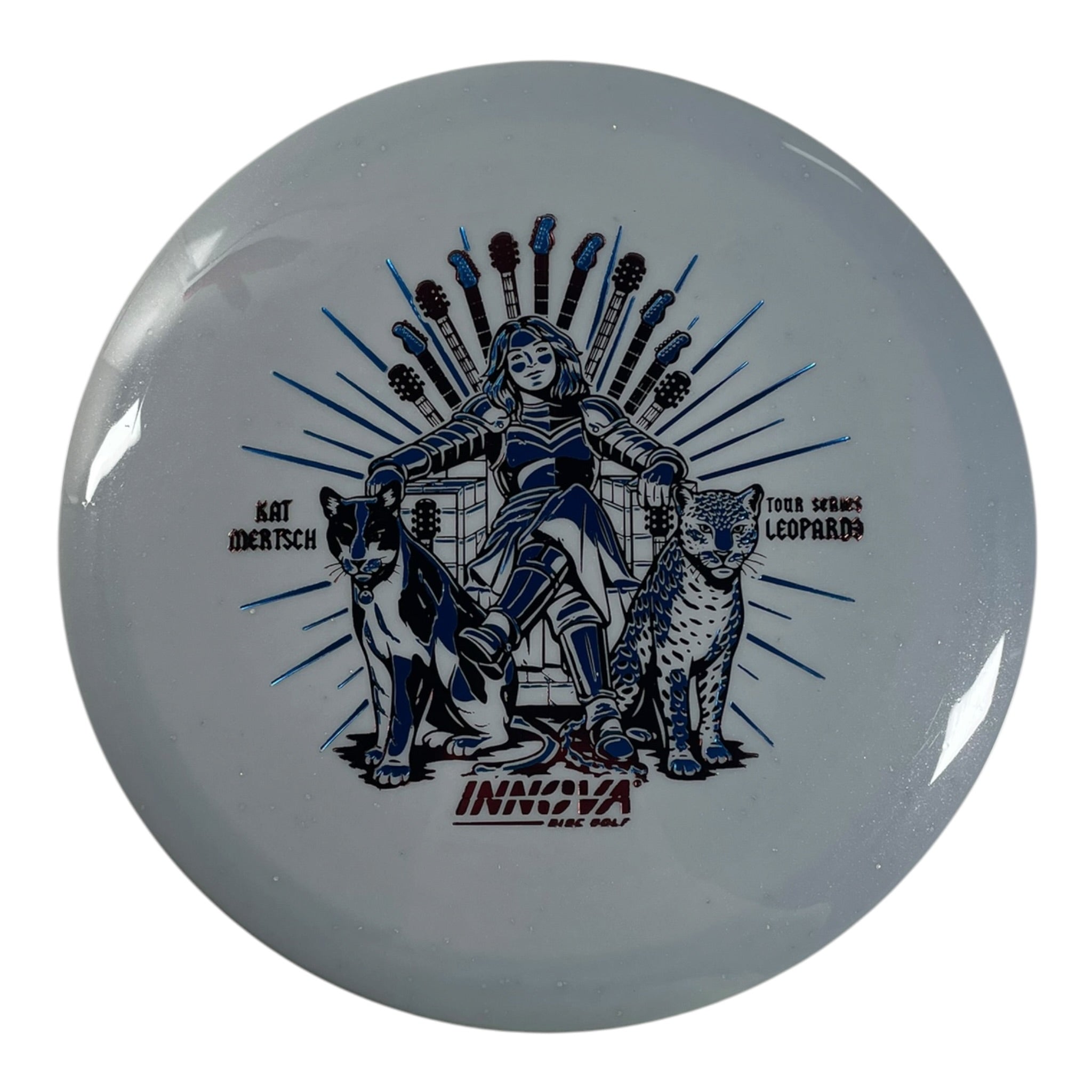 Innova Champion Discs Leopard3 | Metal Flake Star | Blue/Blue 170g (Kat Mertsch) Disc Golf