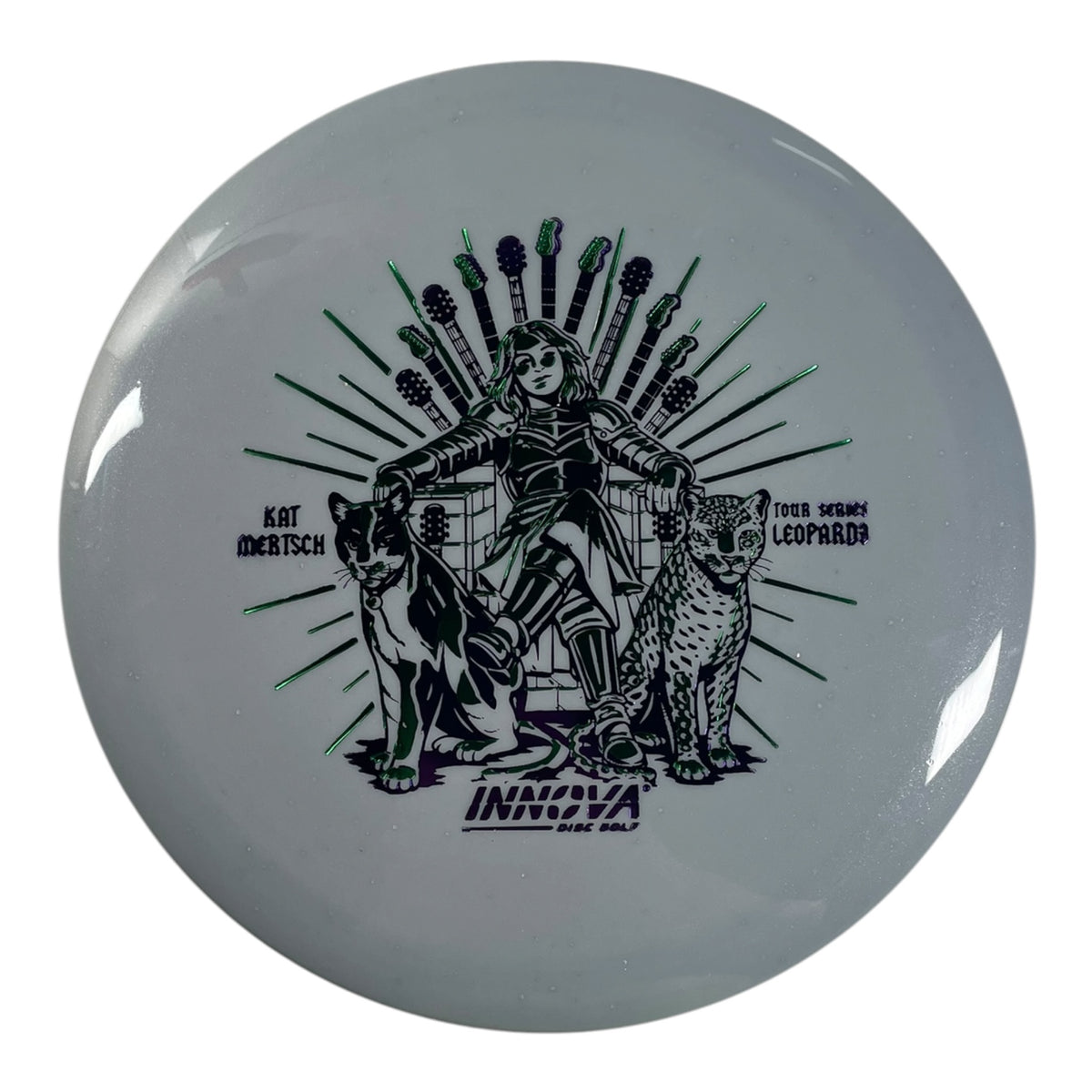 Innova Champion Discs Leopard3 | Metal Flake Star | Blue/Green 171g (Kat Mertsch) Disc Golf