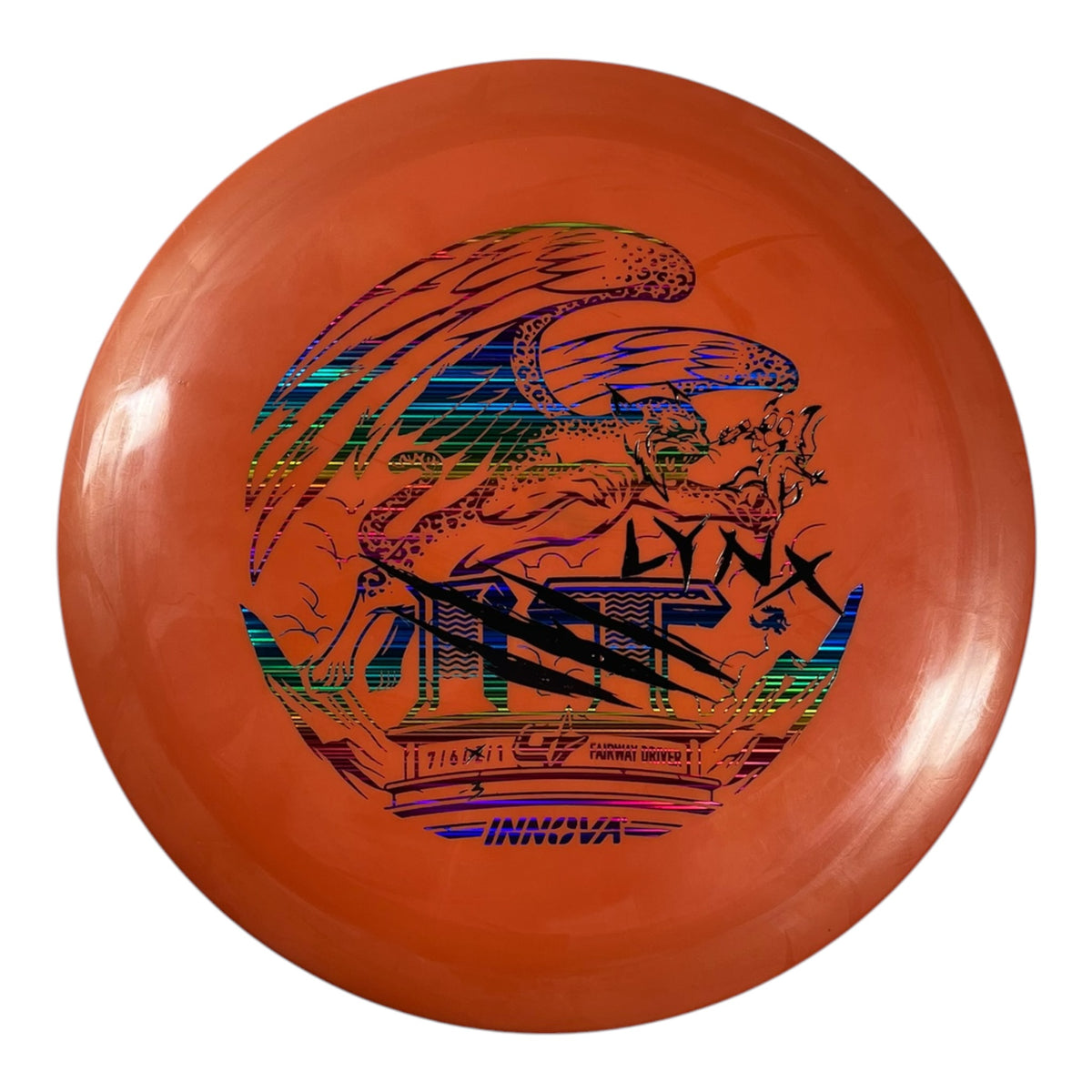 Innova Champion Discs Lynx | GStar | Orange/Rainbow 170g (Over Stamp) Disc Golf