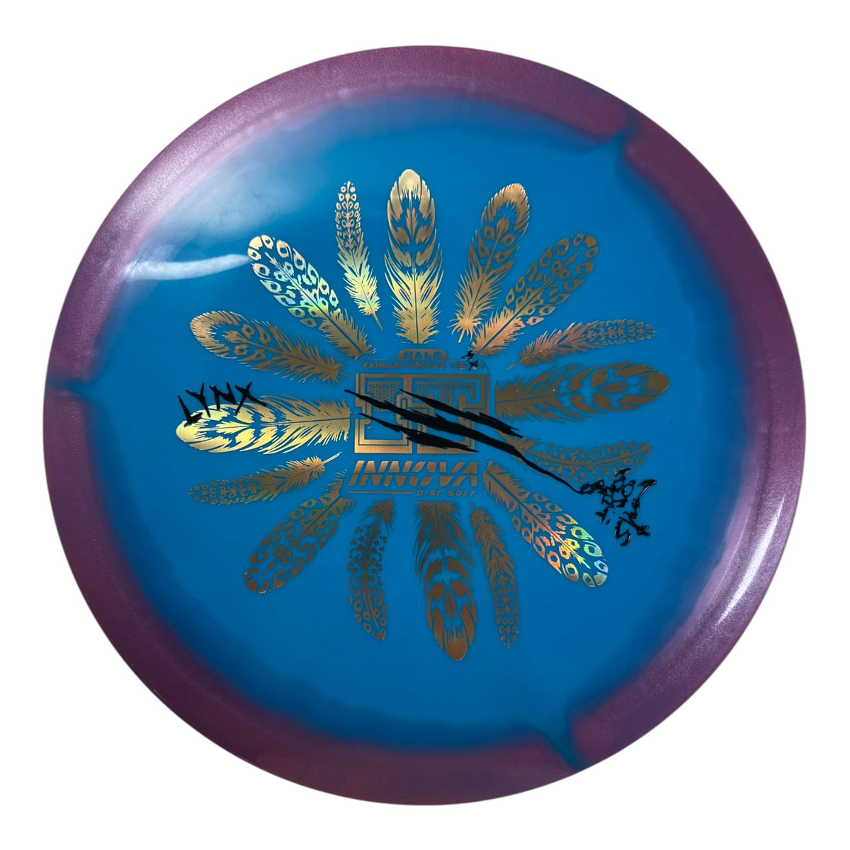 Innova Champion Discs Lynx | Halo Star | Blue/Purple 175g (Over Stamp) Disc Golf
