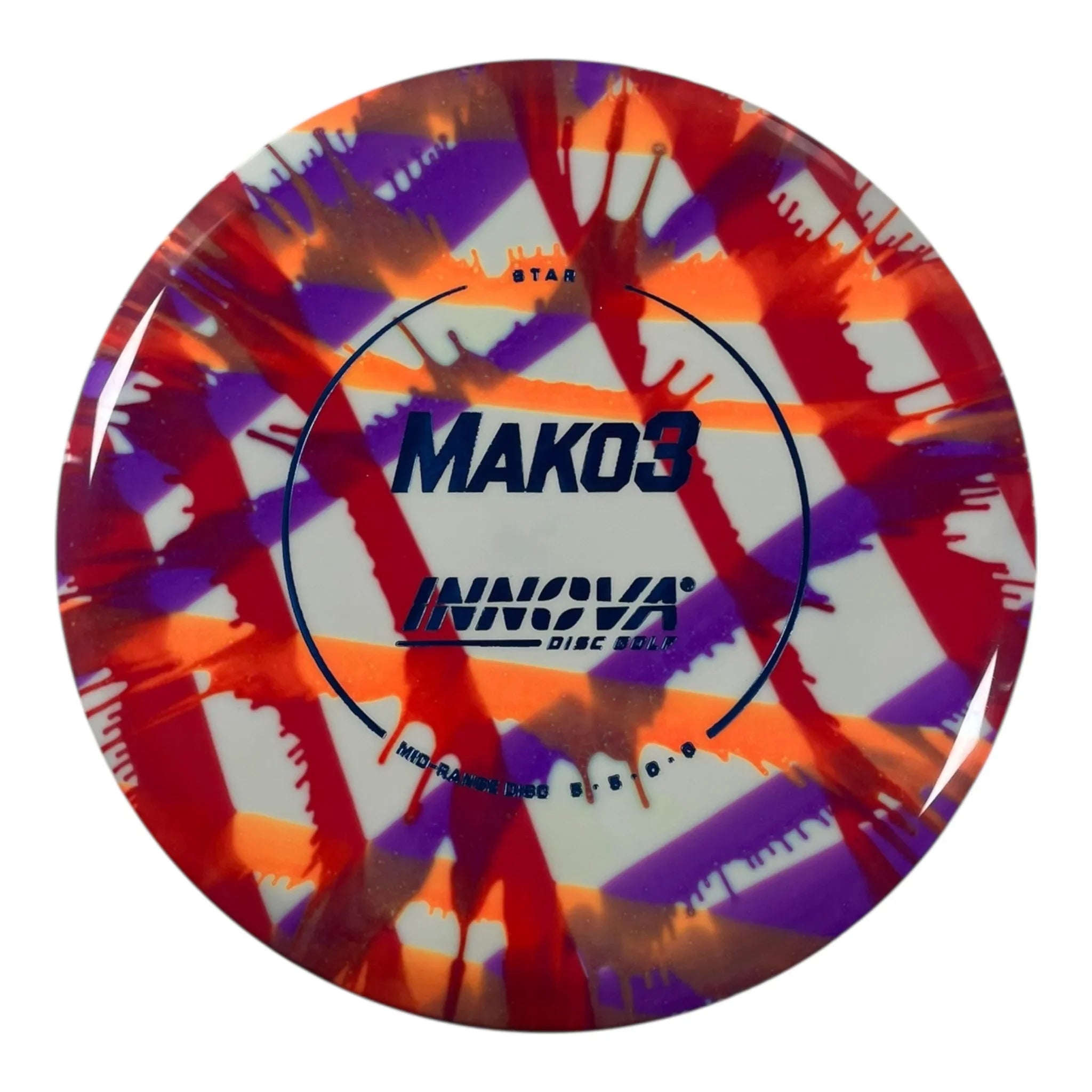 Innova Champion Discs Mako3 | Star I-Dye | Orange/Blue 175g Disc Golf