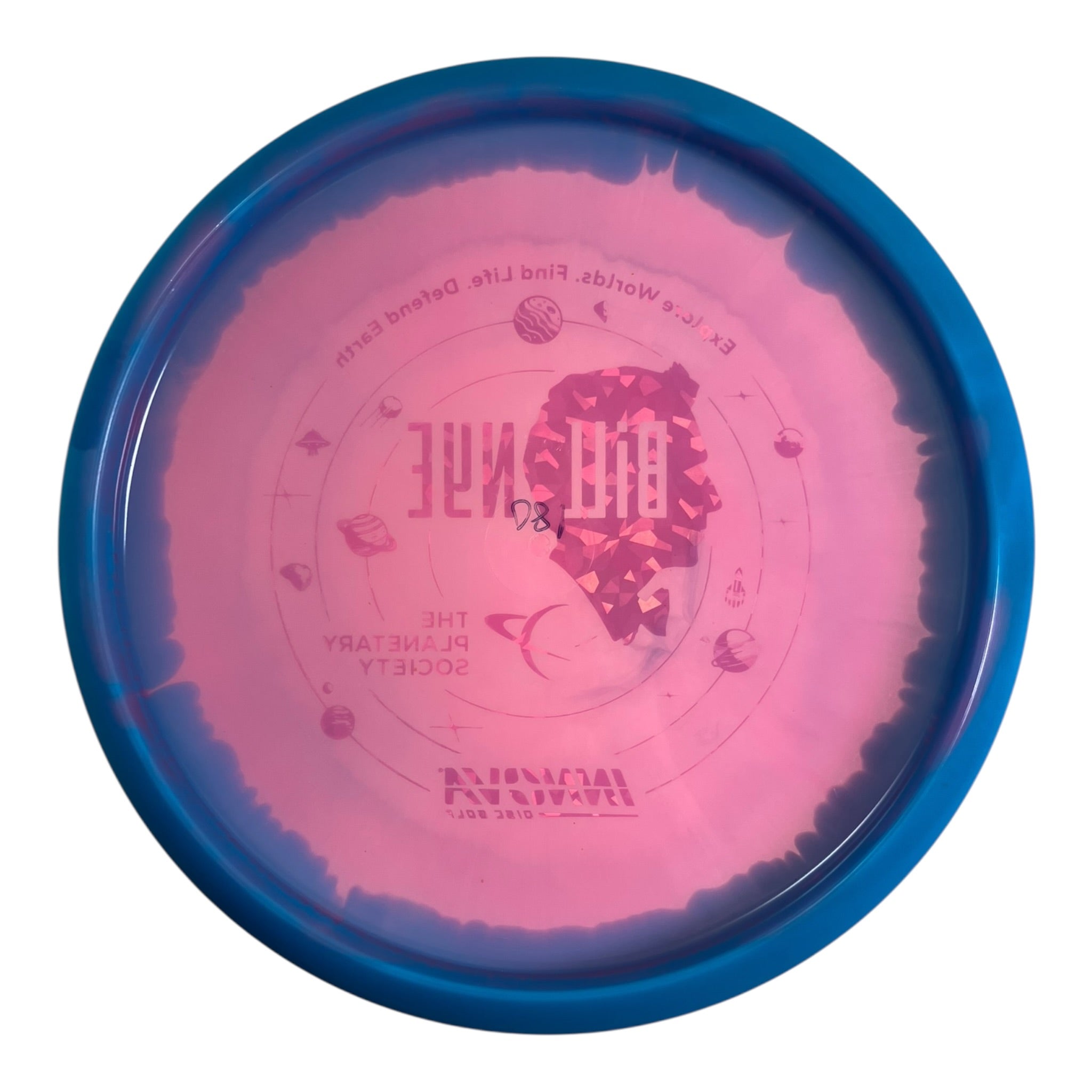 Innova Champion Discs Mako3 - Used Like New | Halo Champion | Blue/Pink 180g (Bill Nye) Disc Golf