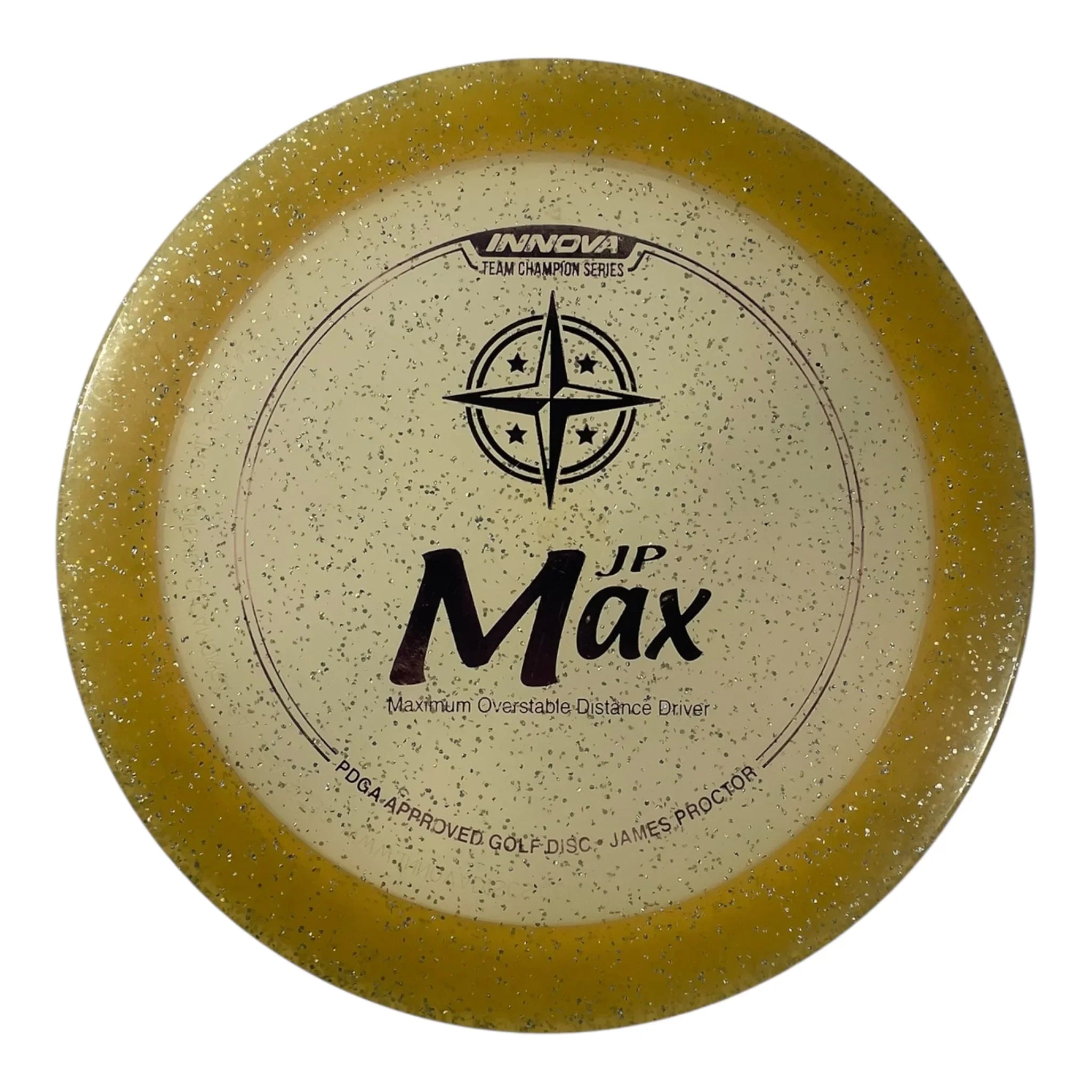 Innova Champion Discs Max | Metal Flake Champion | Yellow/Pink 174g (James Proctor) Disc Golf