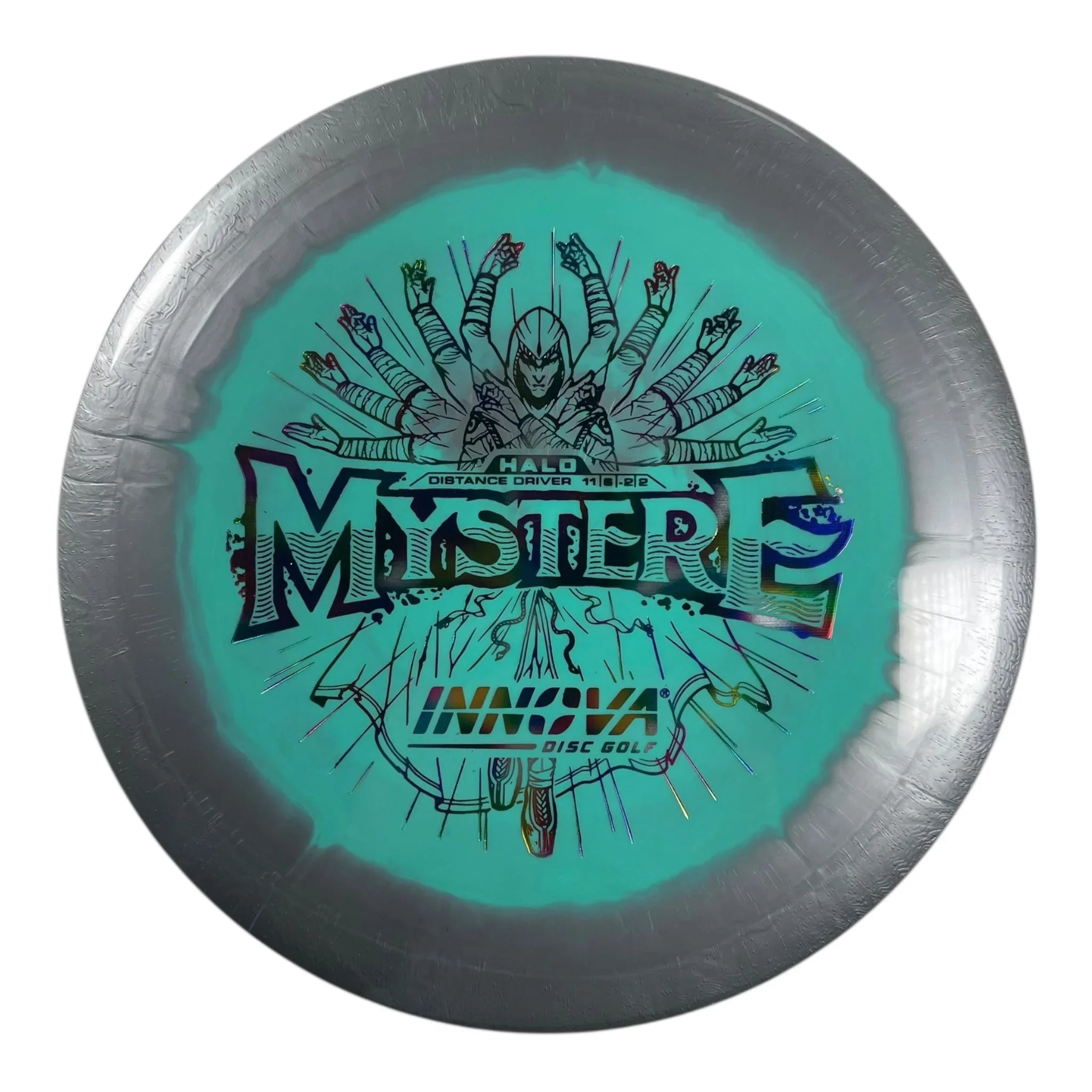 Innova Champion Discs Mystere | Halo Star | Teal/Rainbow 172g Disc Golf