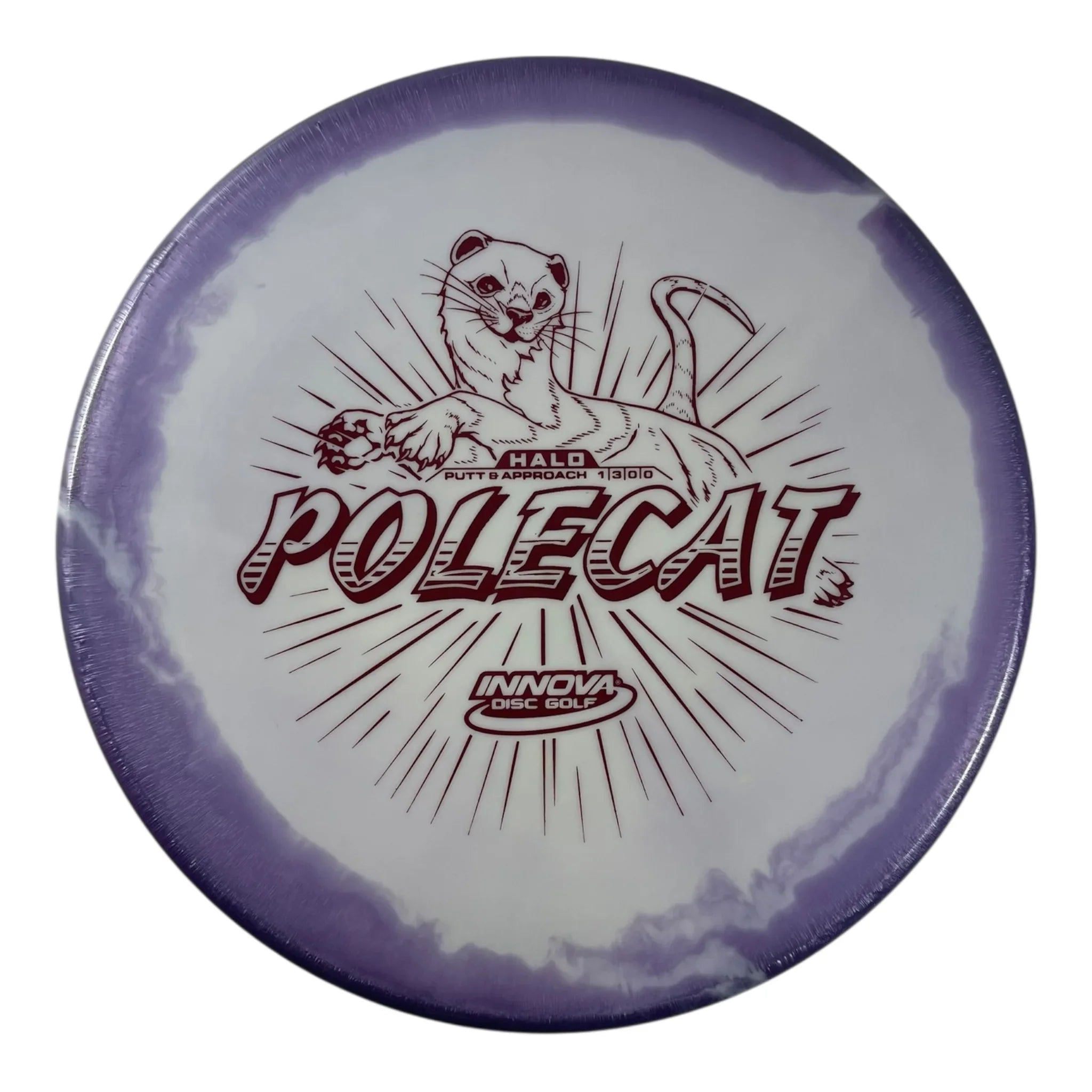 Innova Champion Discs Polecat | Halo Star | Purple/Red 173g Disc Golf