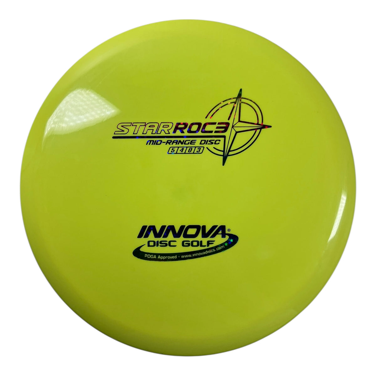 Innova Champion Discs Roc3 | Star | Yellow/Rainbow 176g Disc Golf