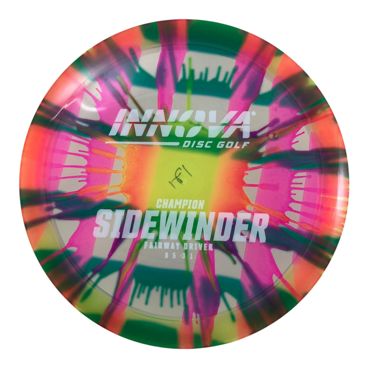 Innova Champion Discs Sidewinder | Champion I-Dye | Pink/Green/White 171g Disc Golf