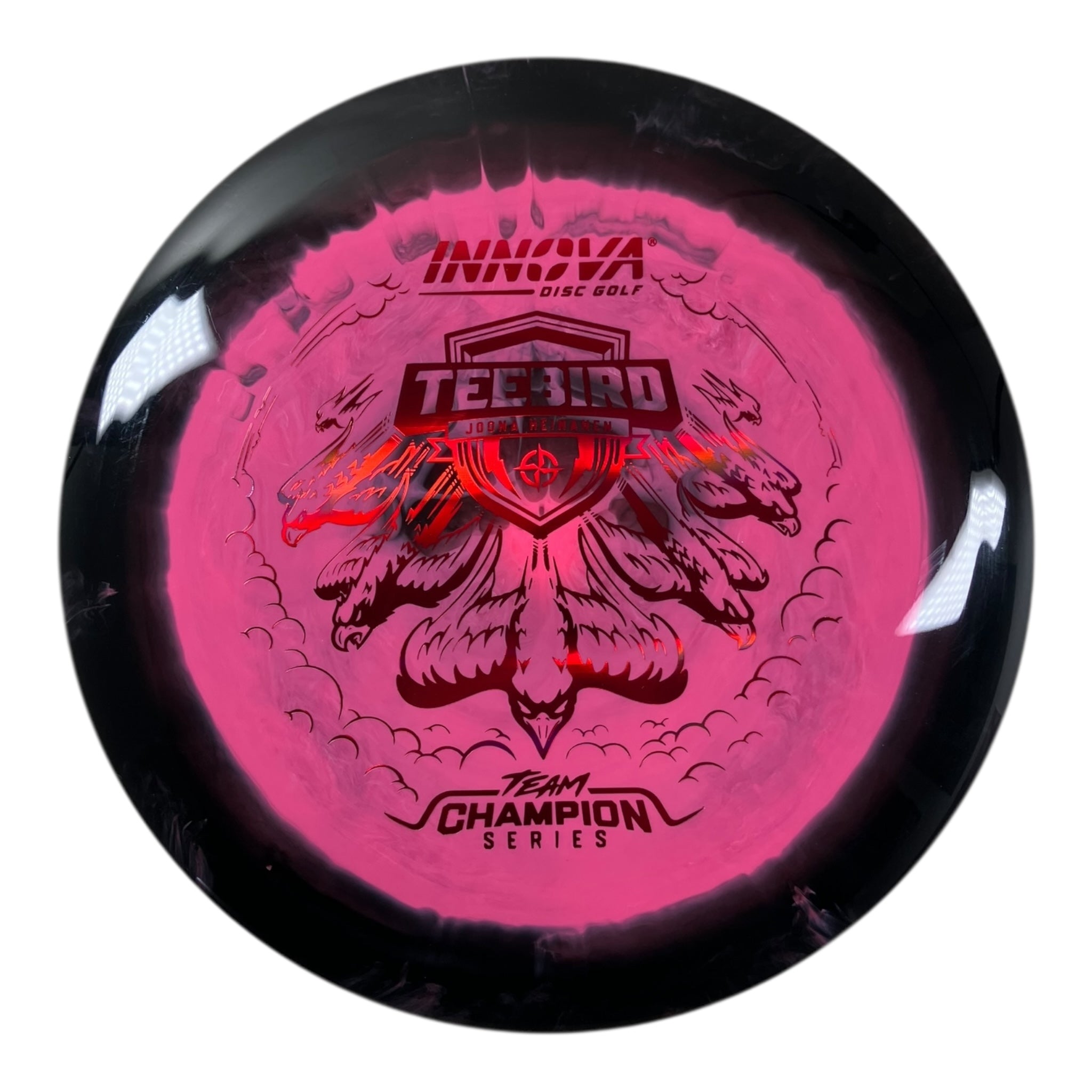 Innova Champion Discs Teebird | Halo Star | Black/Pink/Red 173g (Joona Heinanen) Disc Golf