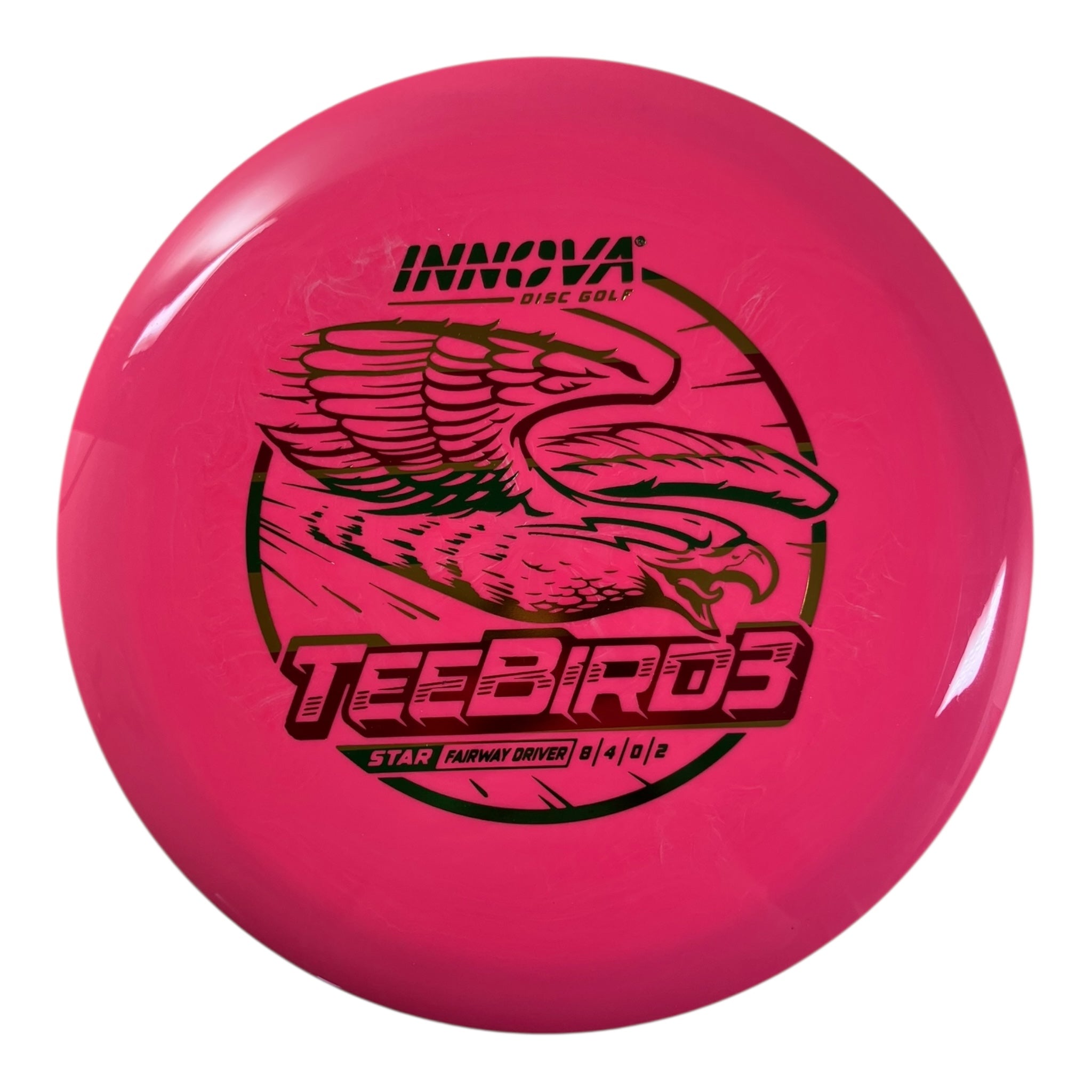 Innova Champion Discs Teebird3 | Star | Pink/Rasta 167g Disc Golf