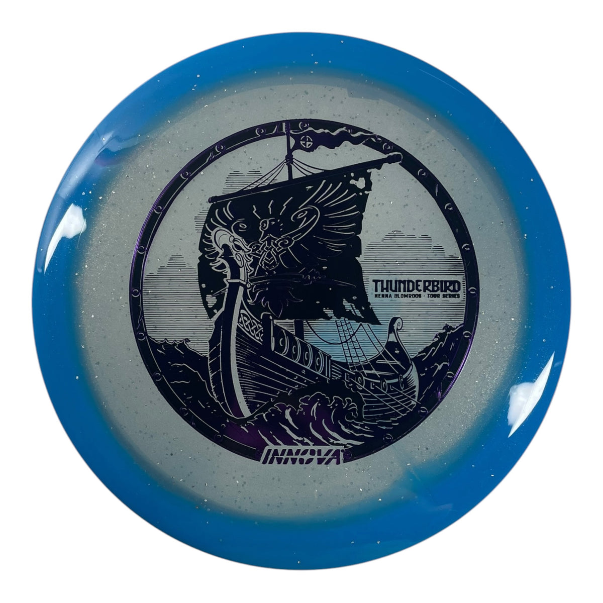 Innova Champion Discs Thunderbird | Moondust Halo Champion | Blue/Purple 173g (Henna Blomroos) Disc Golf