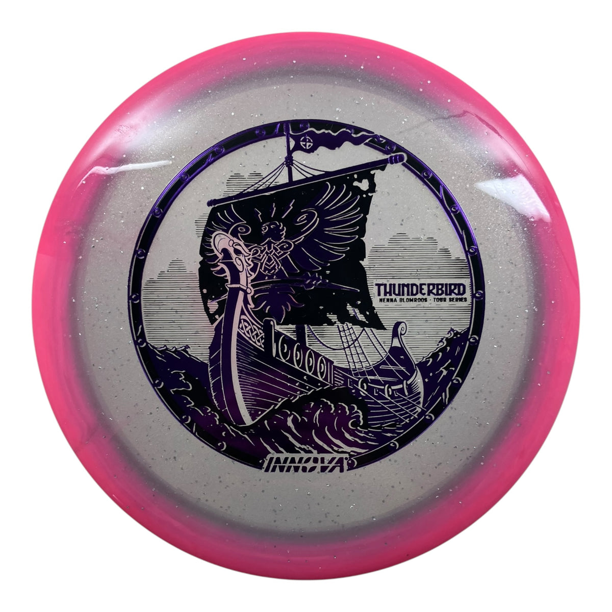Innova Champion Discs Thunderbird | Moondust Halo Champion | PInk/Purple 173g (Henna Blomroos) Disc Golf