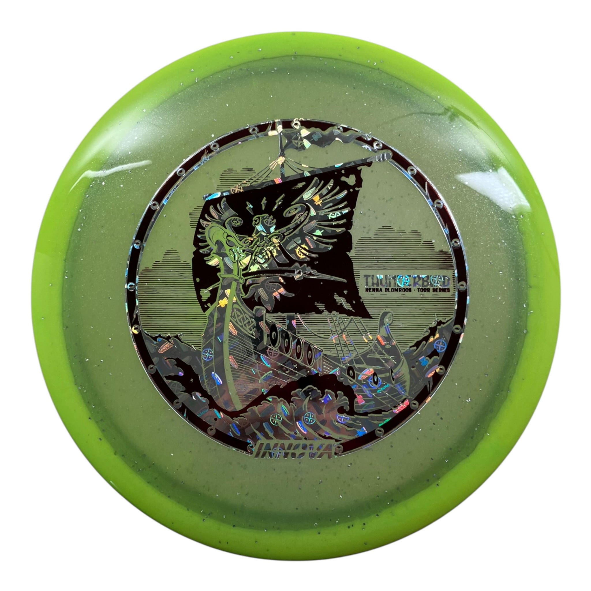 Innova Champion Discs Thunderbird | Moondust Halo Champion | Yellow/Red/Innova 173g (Henna Blomroos) Disc Golf