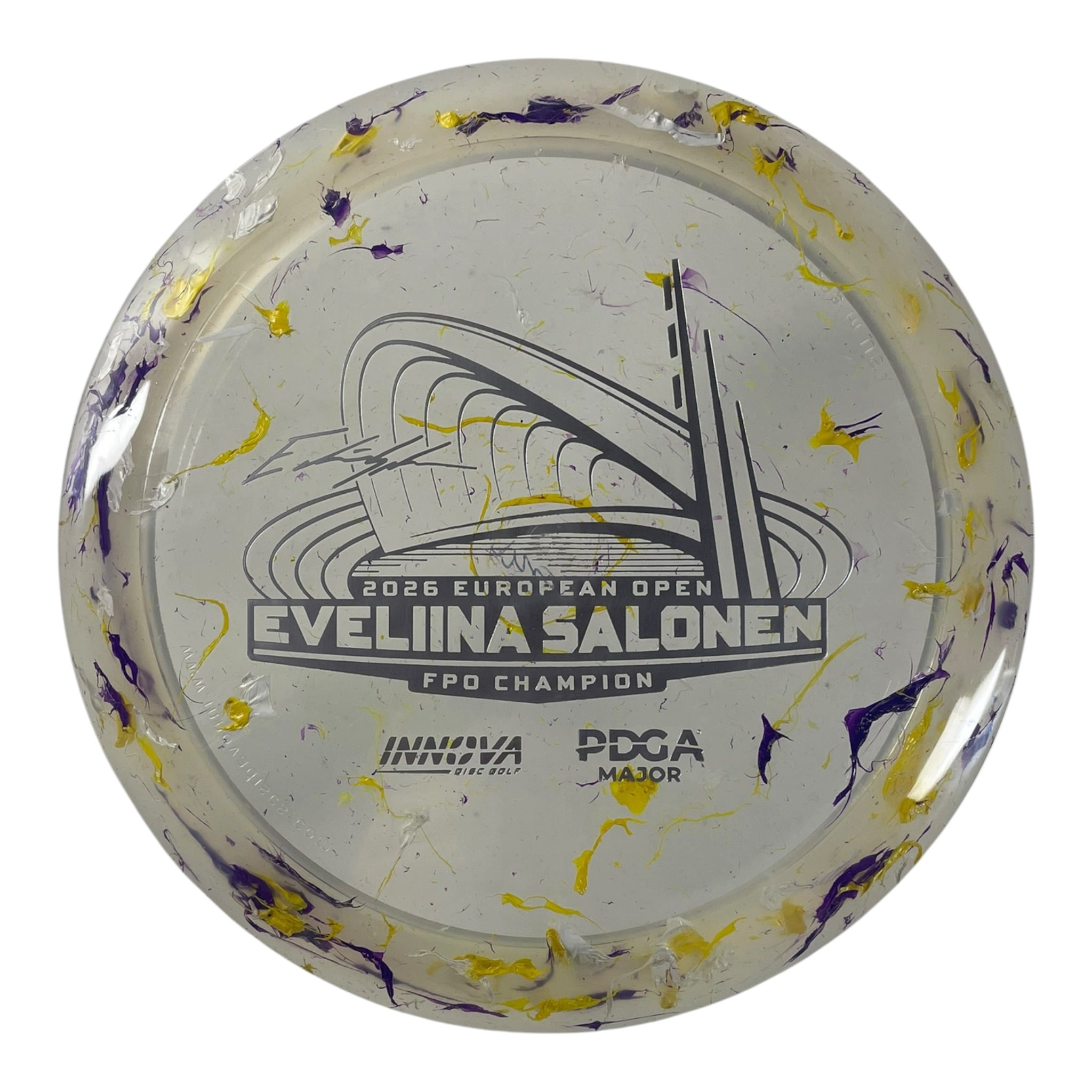 Innova Champion Discs Thunderbird | Party Time | Yellow/Silver 174g (Eveliina Salonen Commemorative) Disc Golf