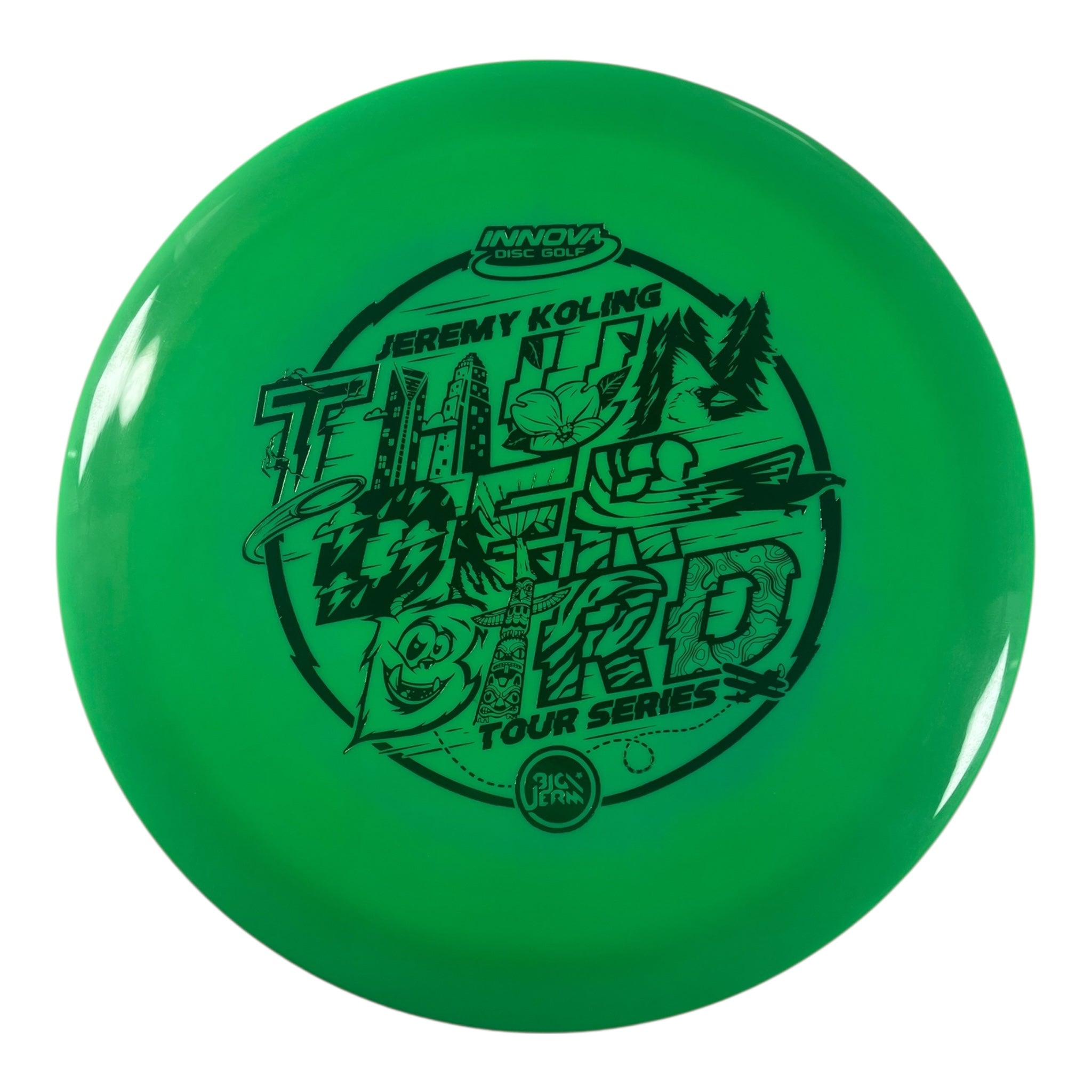 Innova Champion Discs Thunderbird | Swirled Star | Green/Green 174g (2022 Jeremy Koling) Disc Golf