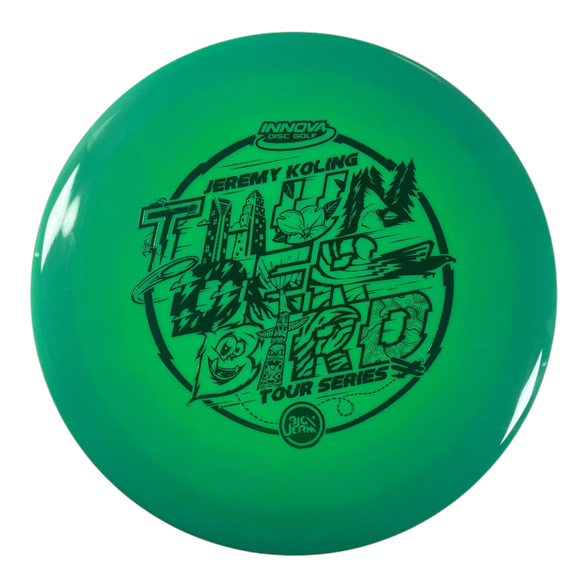 Innova Champion Discs Thunderbird | Swirled Star | Green/Green 175g (2022 Jeremy Koling) Disc Golf
