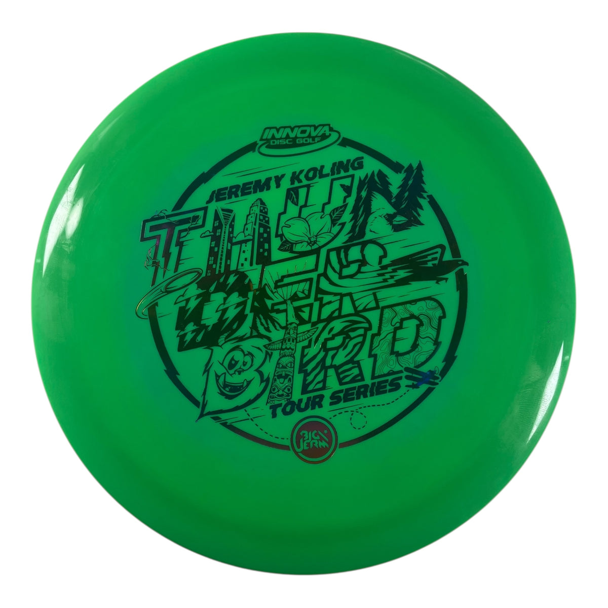 Innova Champion Discs Thunderbird | Swirled Star | Green/Rainbow 174g (2022 Jeremy Koling) Disc Golf