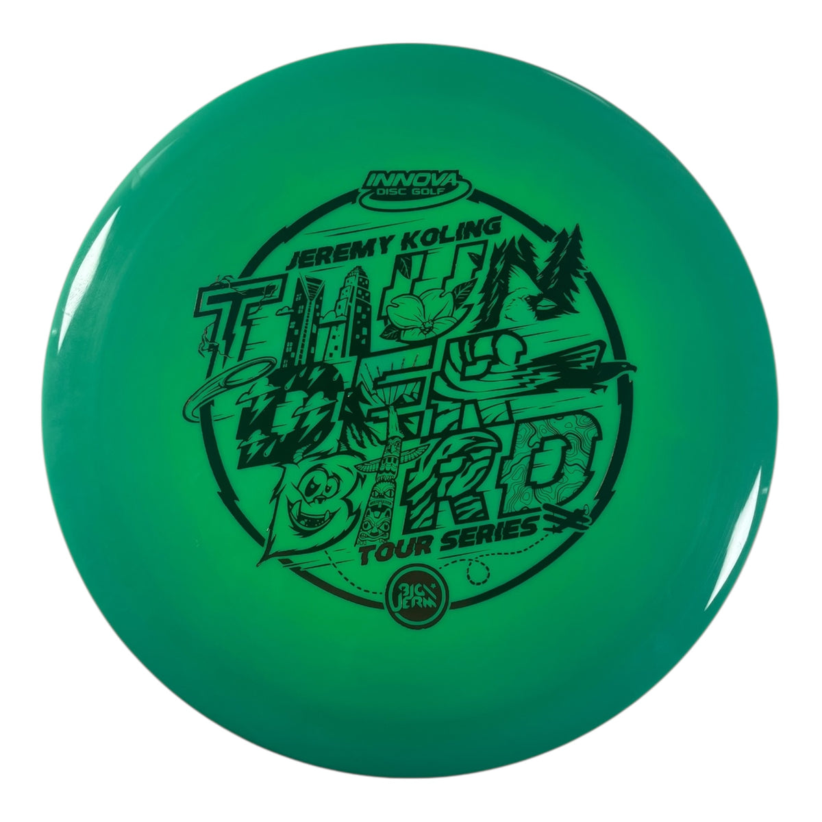 Innova Champion Discs Thunderbird | Swirled Star | Green/Red 174g (2022 Jeremy Koling) Disc Golf