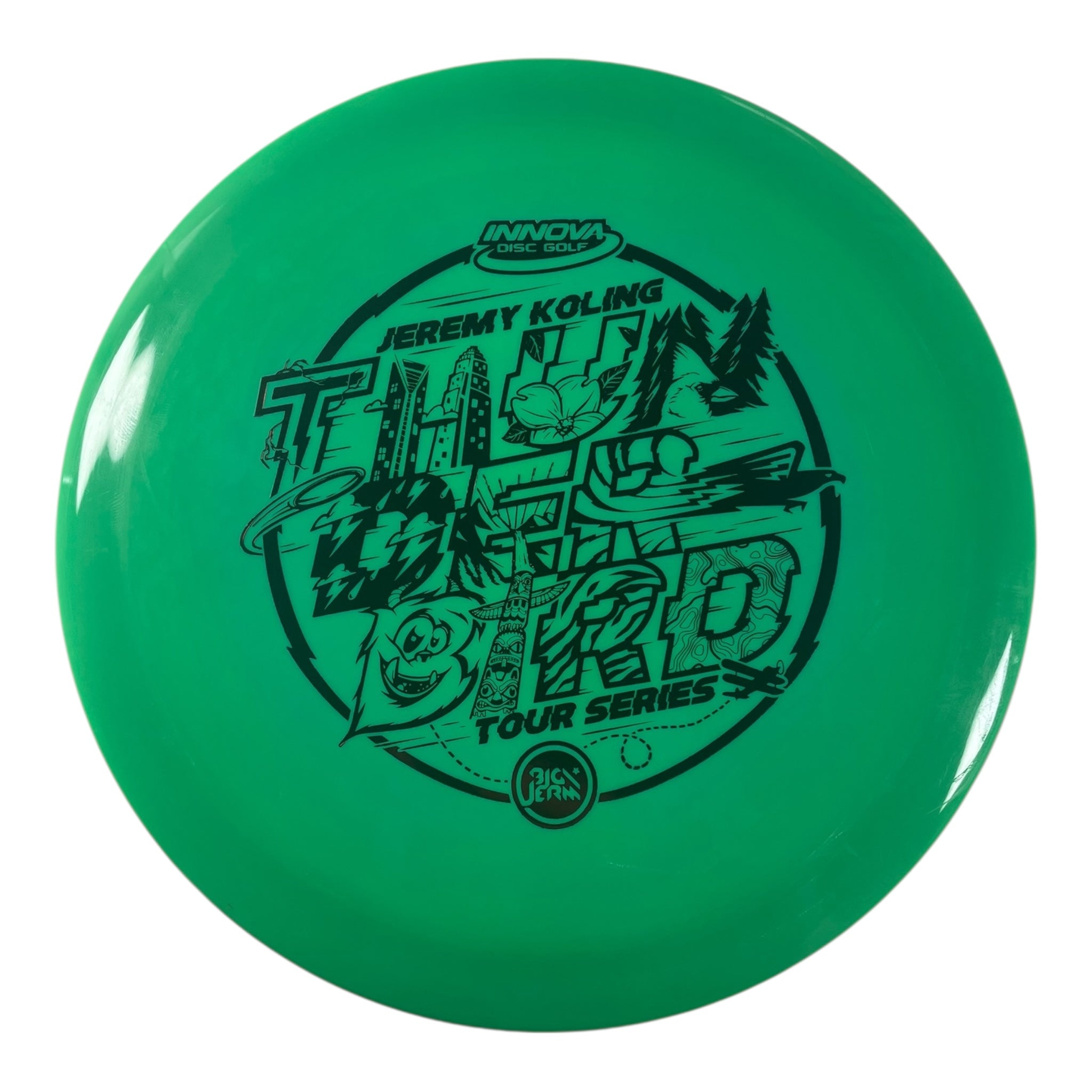 Innova Champion Discs Thunderbird | Swirled Star | Green/Red 175g (2022 Jeremy Koling) Disc Golf