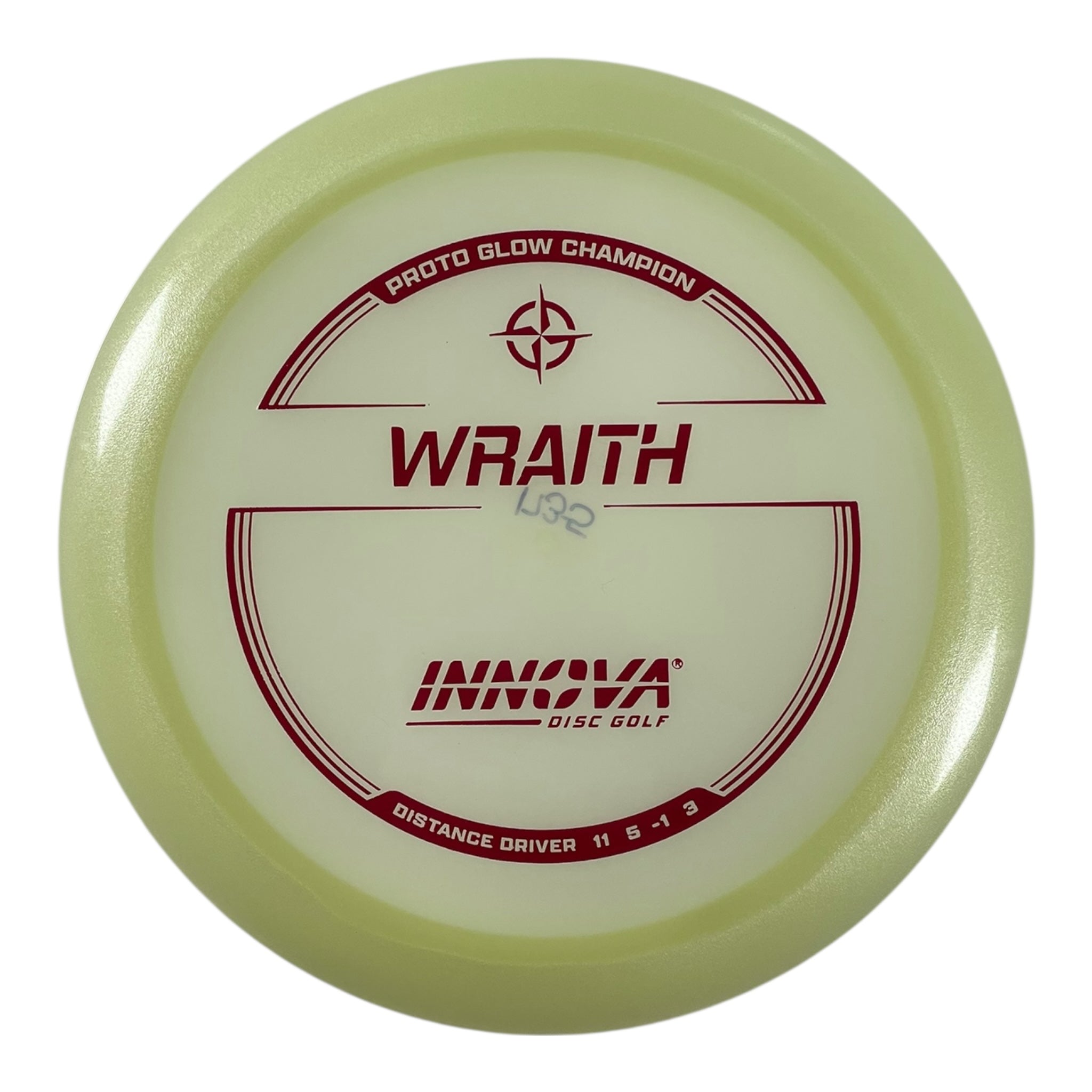 Innova Champion Discs Wraith | Proto Glow Champion | Glow/Red 173g Disc Golf